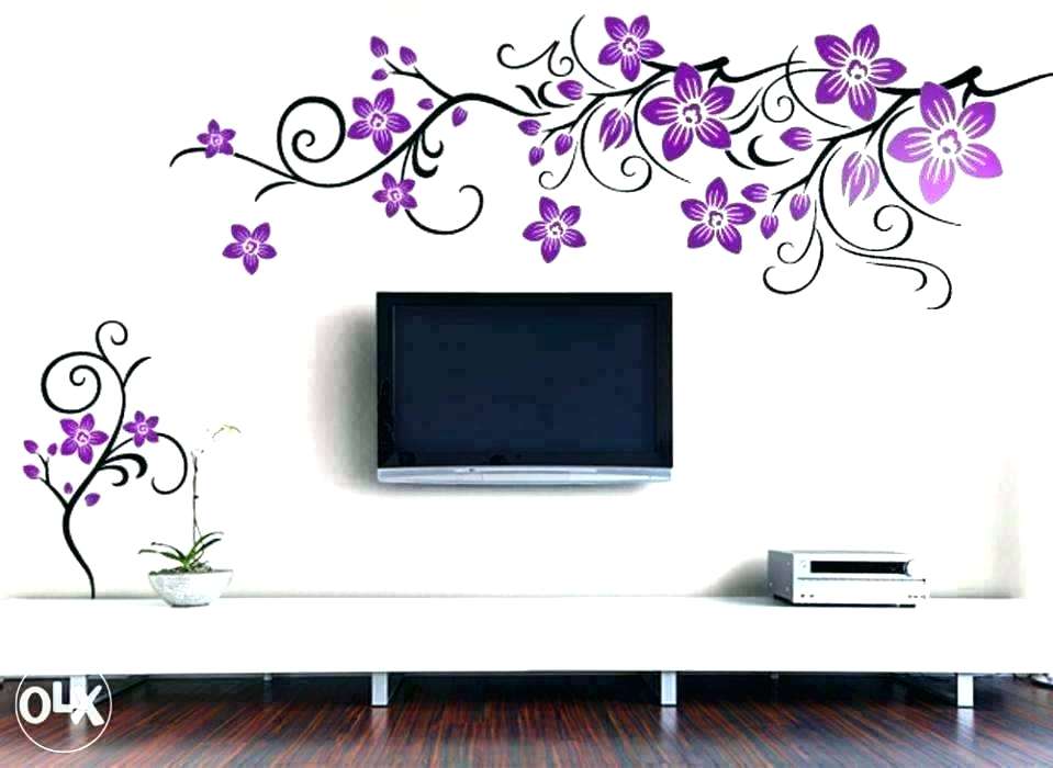 Wall Stencil Designs Wall Stencils For Bedroom Living - Wall Border Painting Design - HD Wallpaper 