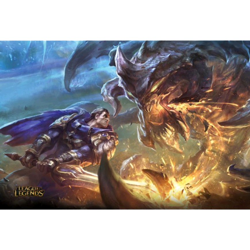 League Of Legends Garen Vs Chogath - HD Wallpaper 