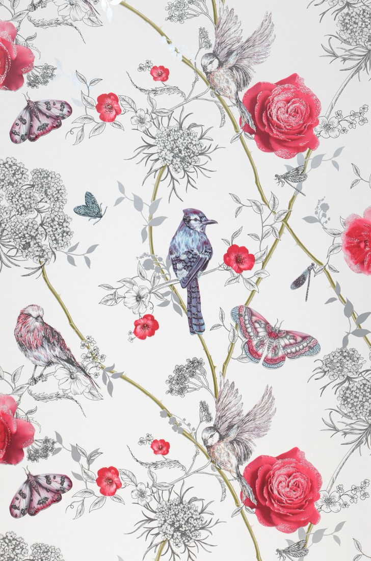 English Floral Wallpaper Designs - HD Wallpaper 