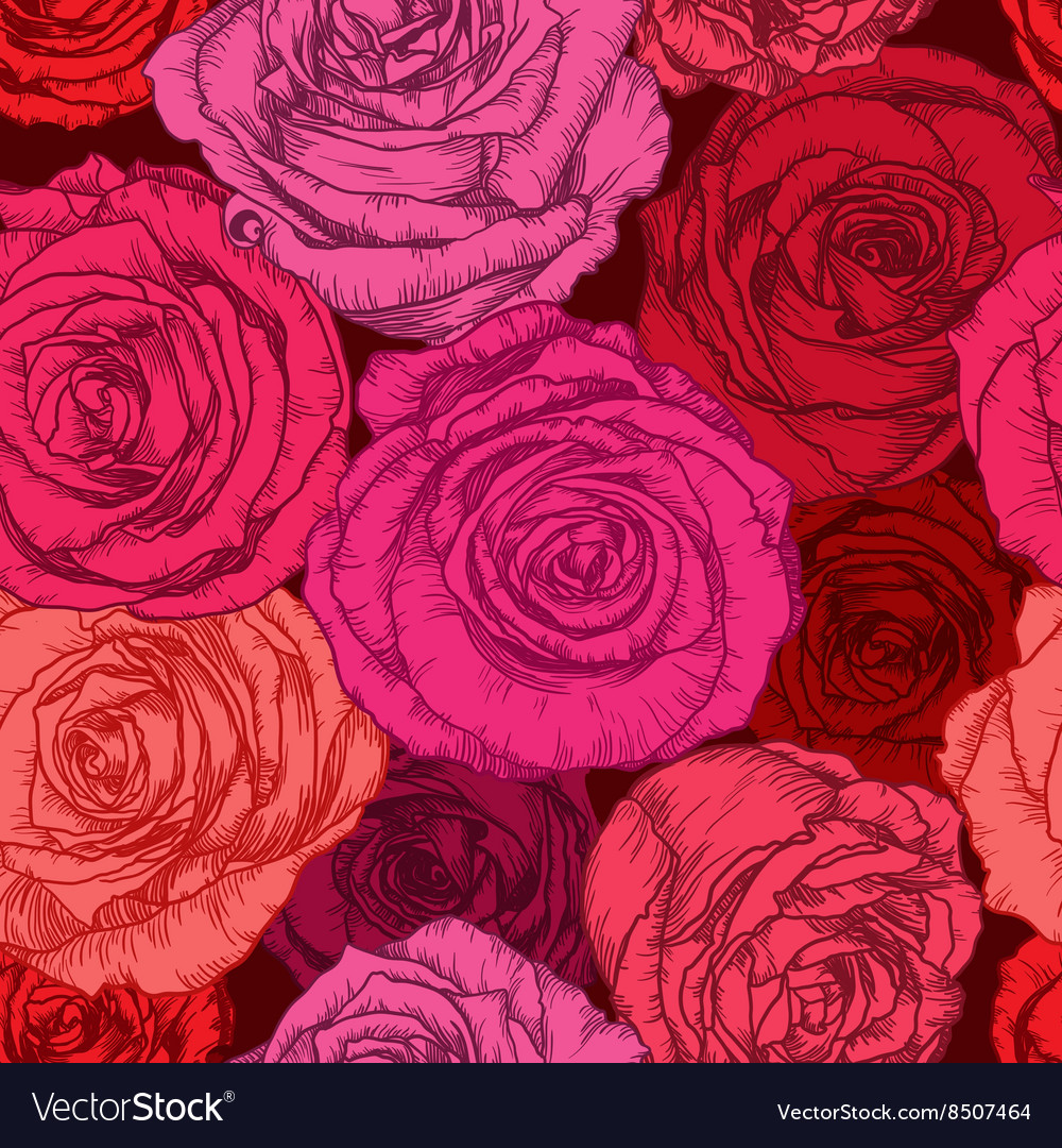 Seamless Rose - HD Wallpaper 
