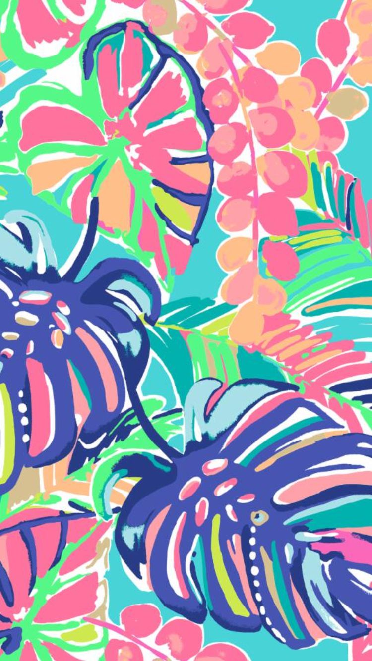 Lilly Pulitzer Exotic Garden Print - HD Wallpaper 