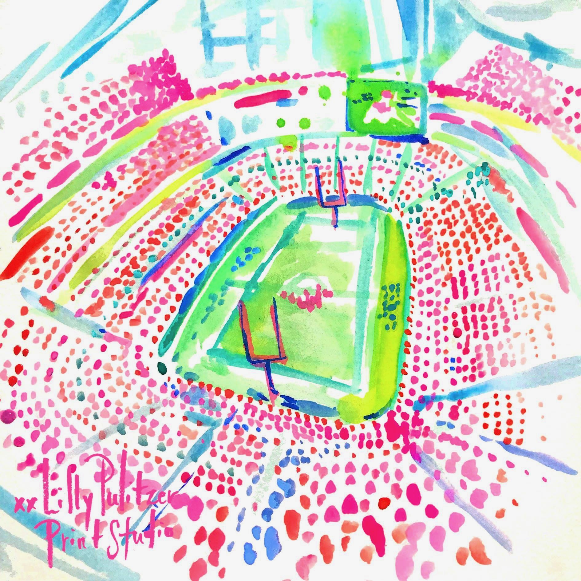 Lilly Pulitzer Football - HD Wallpaper 