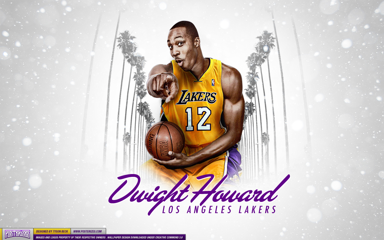 Dwight Howard Lakers Wallpaper - Dwight Howard Wallpaper Lakers - HD Wallpaper 