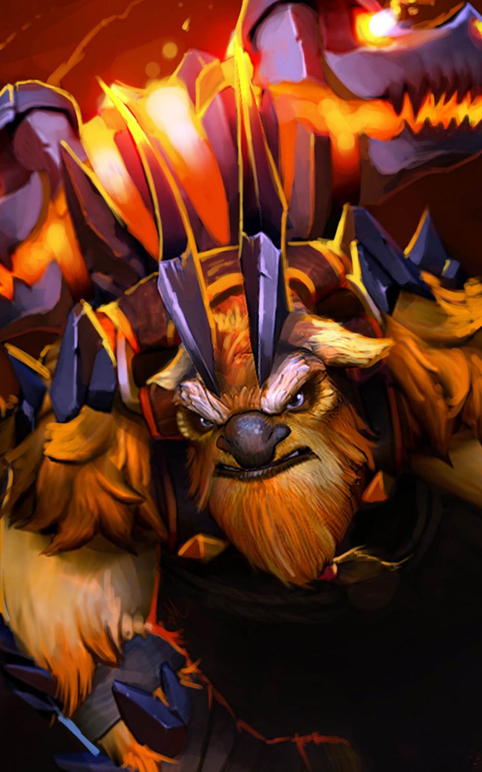 Earthshaker Dota 2 Hd Mobile Wallpaper - Ultra Hd Dota 2 Wallpaper For Android - HD Wallpaper 