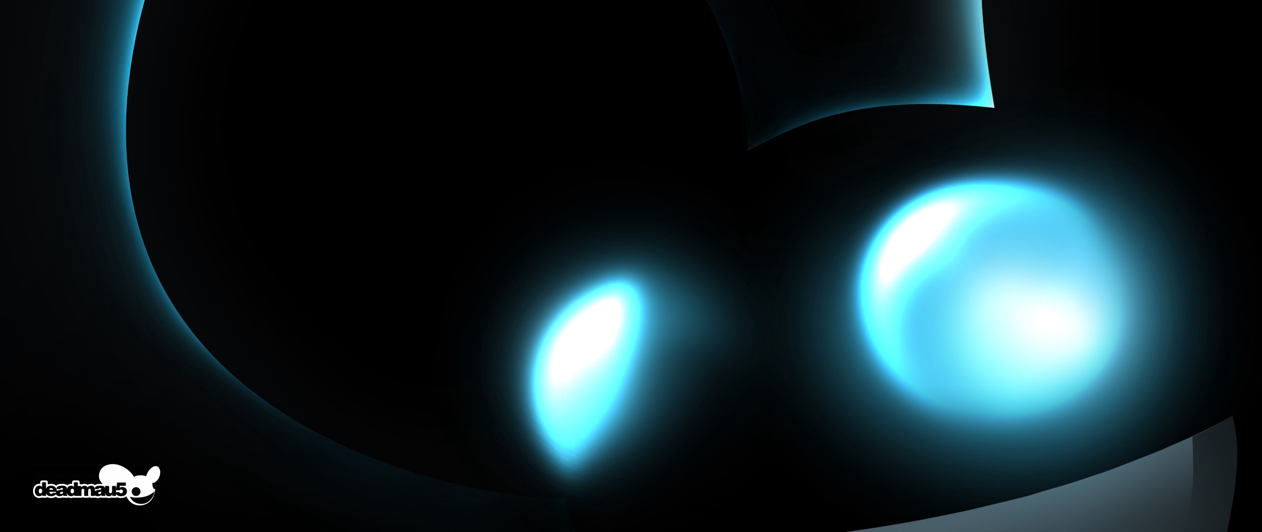 Wallpaper Deadmau5, Mouse, Eyes, Light, Ears - Deadmau5 2560 X 1080 - HD Wallpaper 