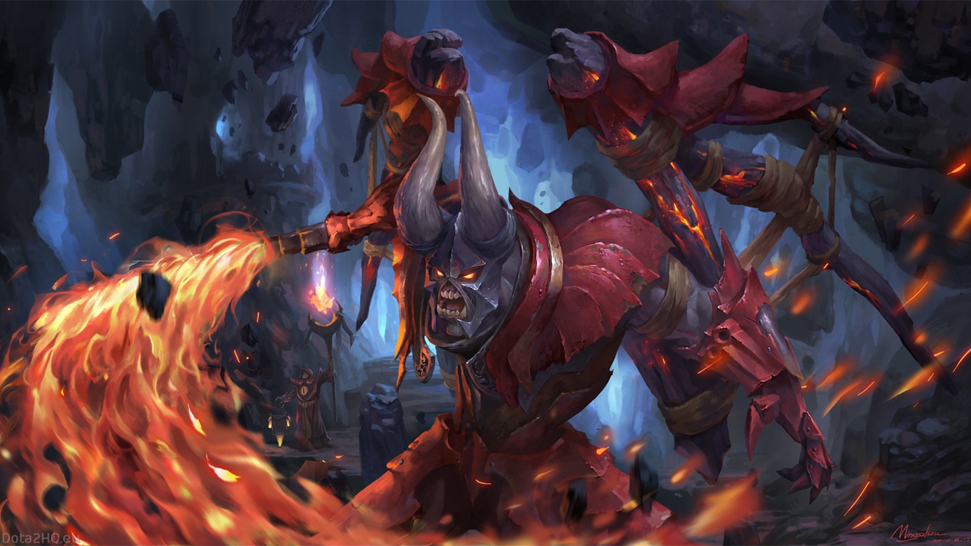 Dota 2 Art Doom Hd - HD Wallpaper 