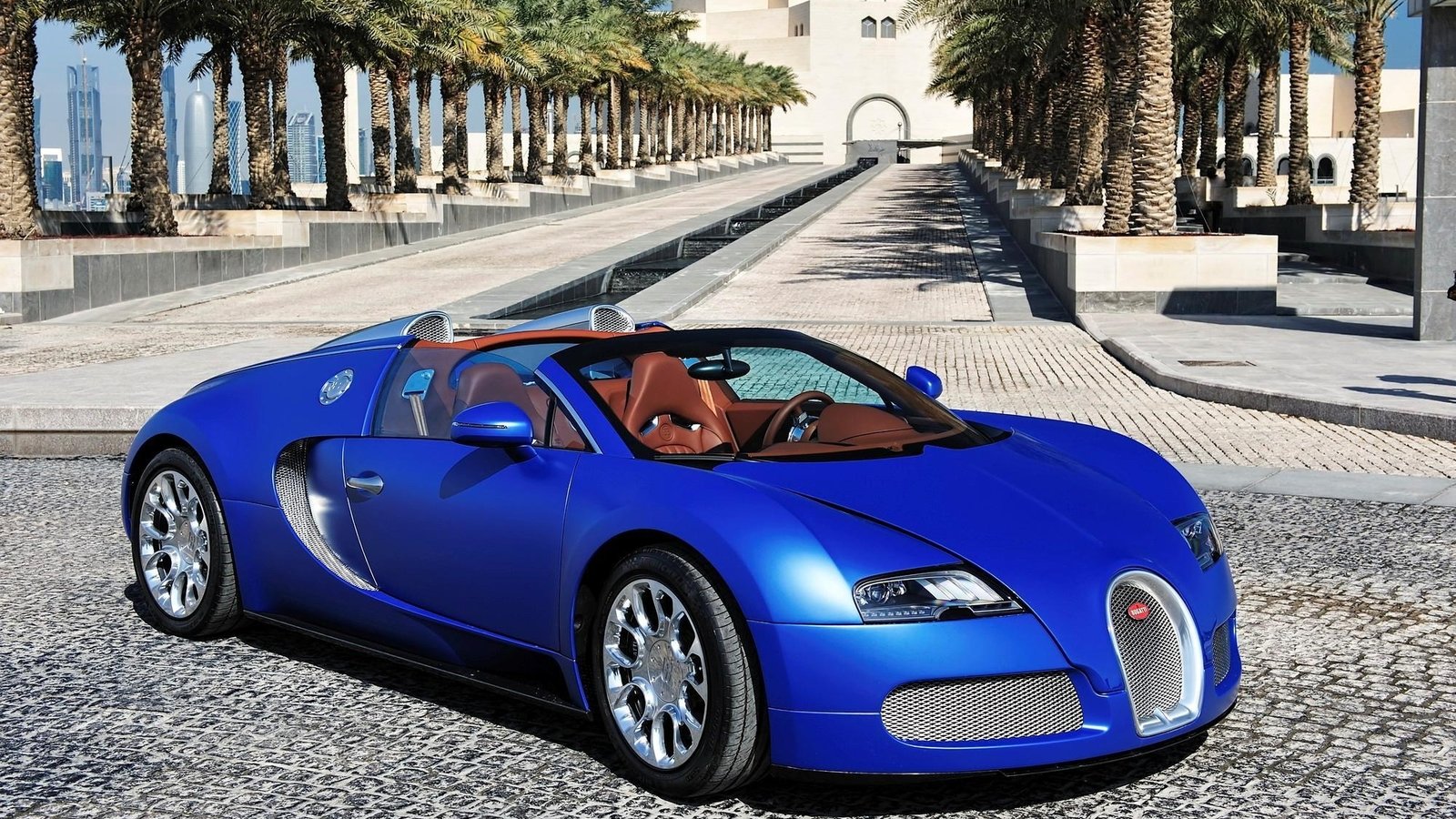 Bugatti Veyron Grand Sport Blue - HD Wallpaper 