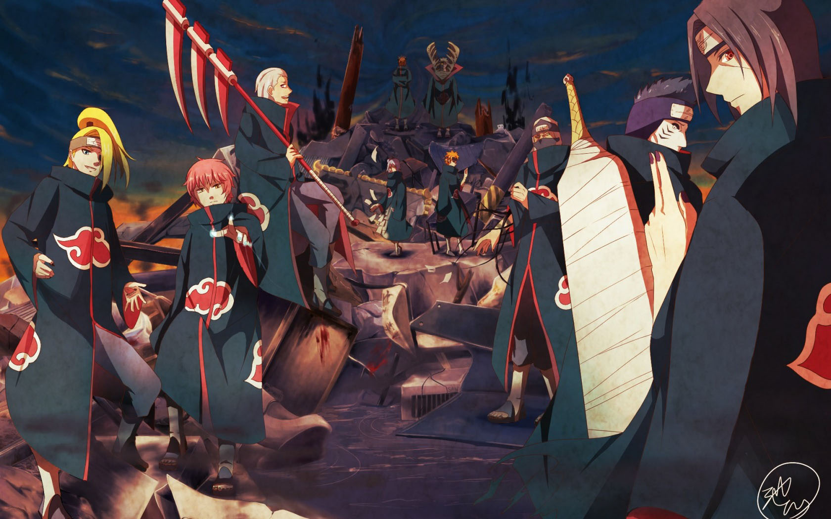 Akatsuki Wallpaper Images Hd Wallpapers Buzz - Desktop Akatsuki Wallpaper Hd - HD Wallpaper 