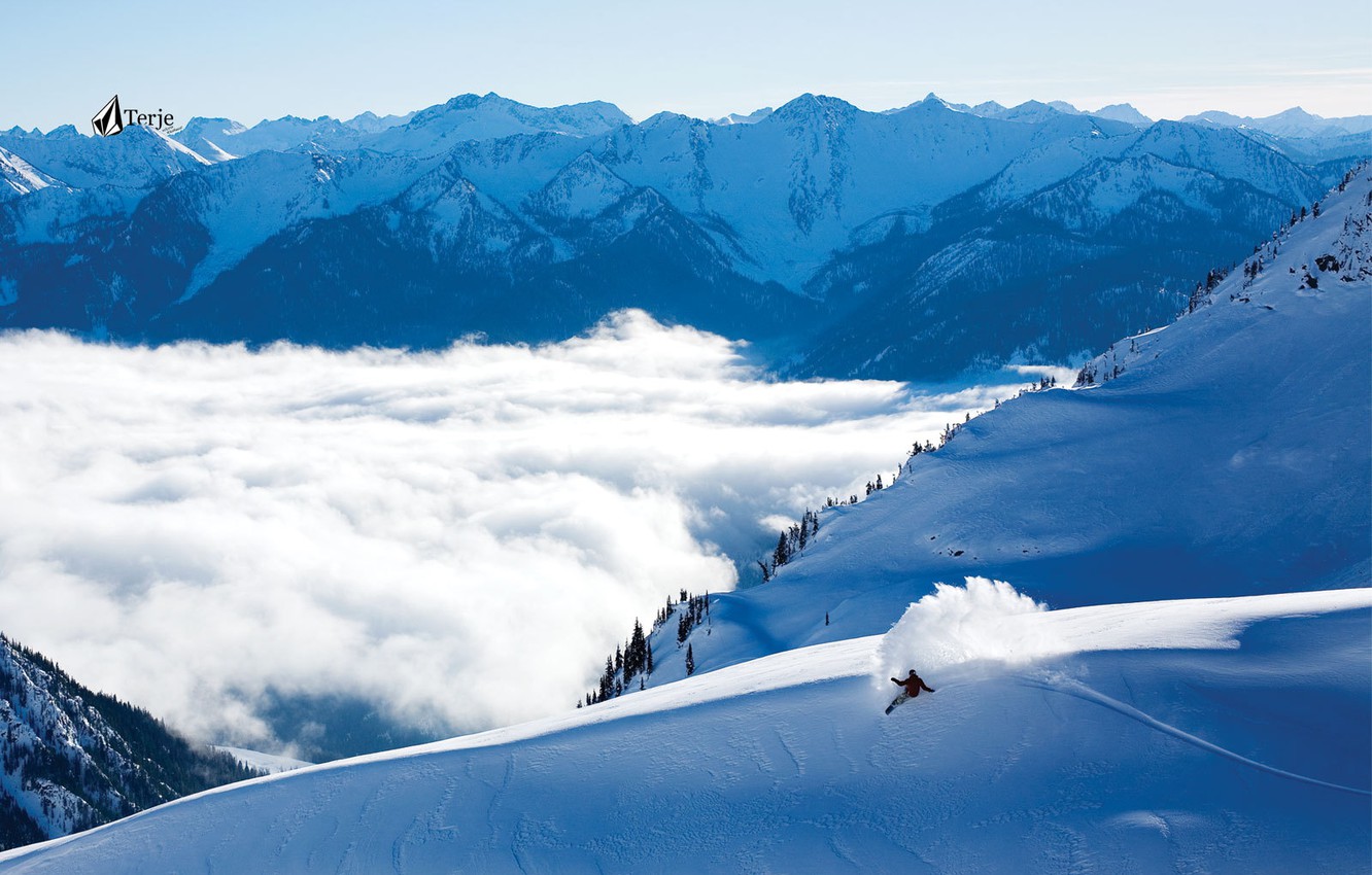Photo Wallpaper Snowboard, Terje, Volcom - Snowboarding Wallpapers Mountains - HD Wallpaper 