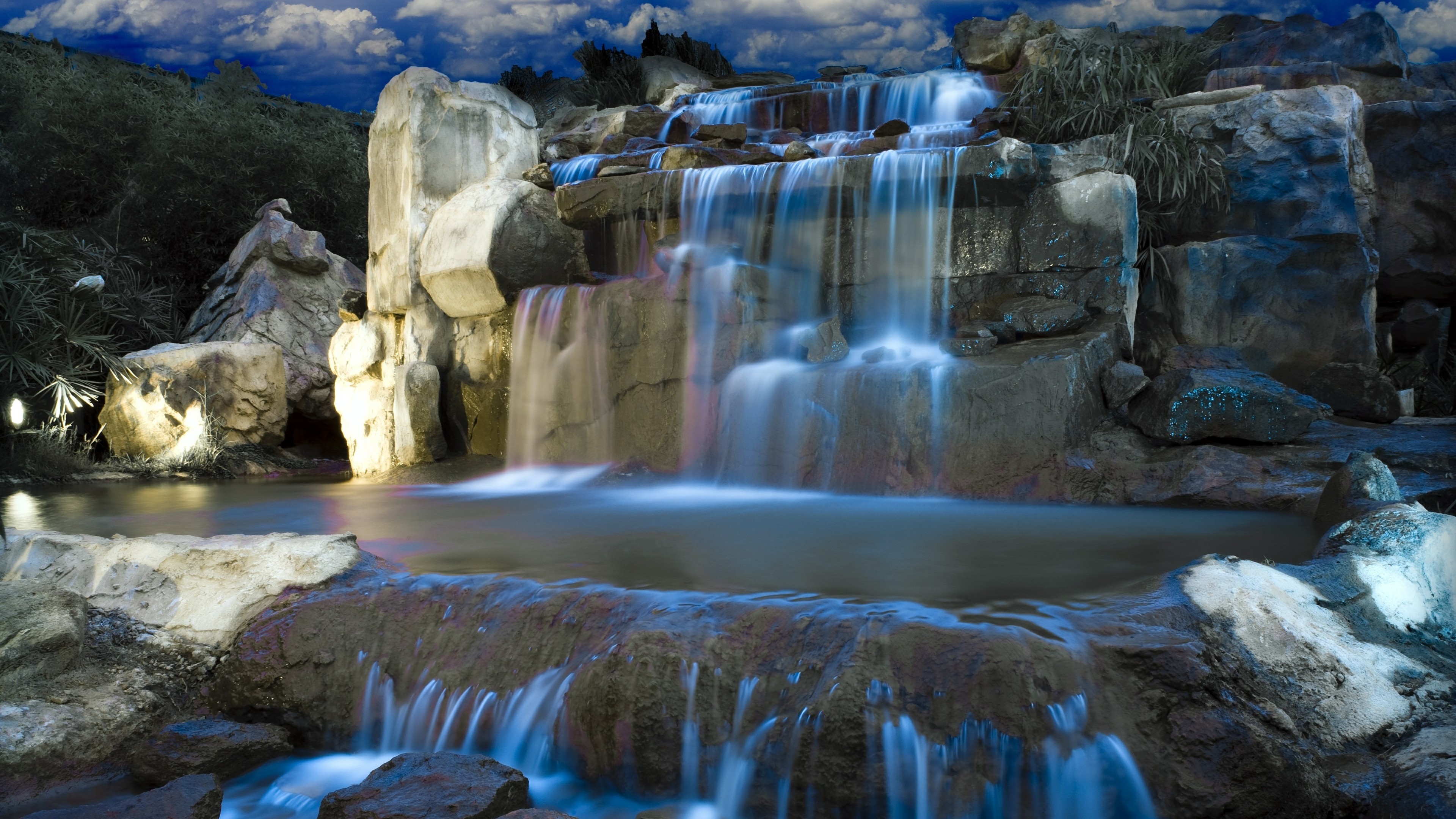 3840x2160, Wallpapers 28166 Fantasy Waterfall 172003 - Fantasy Waterfall Background - HD Wallpaper 