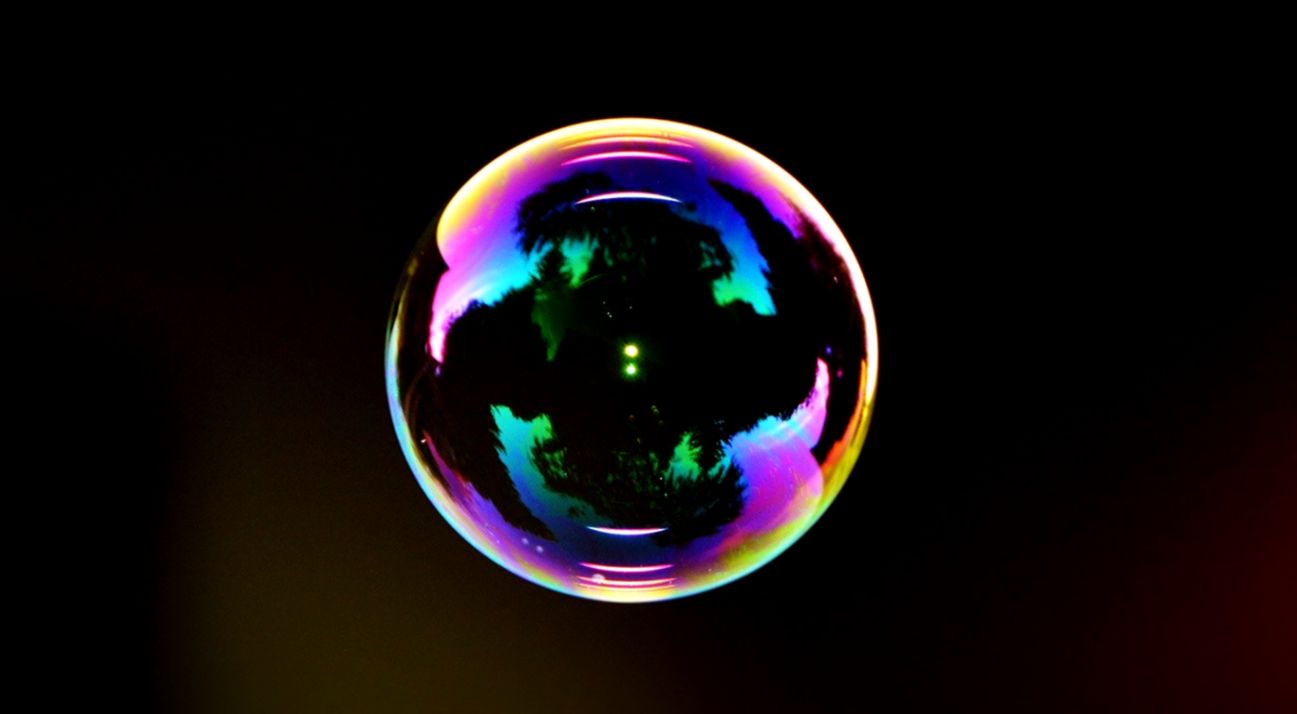 Wallpaper For Desktop Laptop Ni12 Bubble Circle Rainbow - Iphone Bubbles Wallpaper Hd - HD Wallpaper 