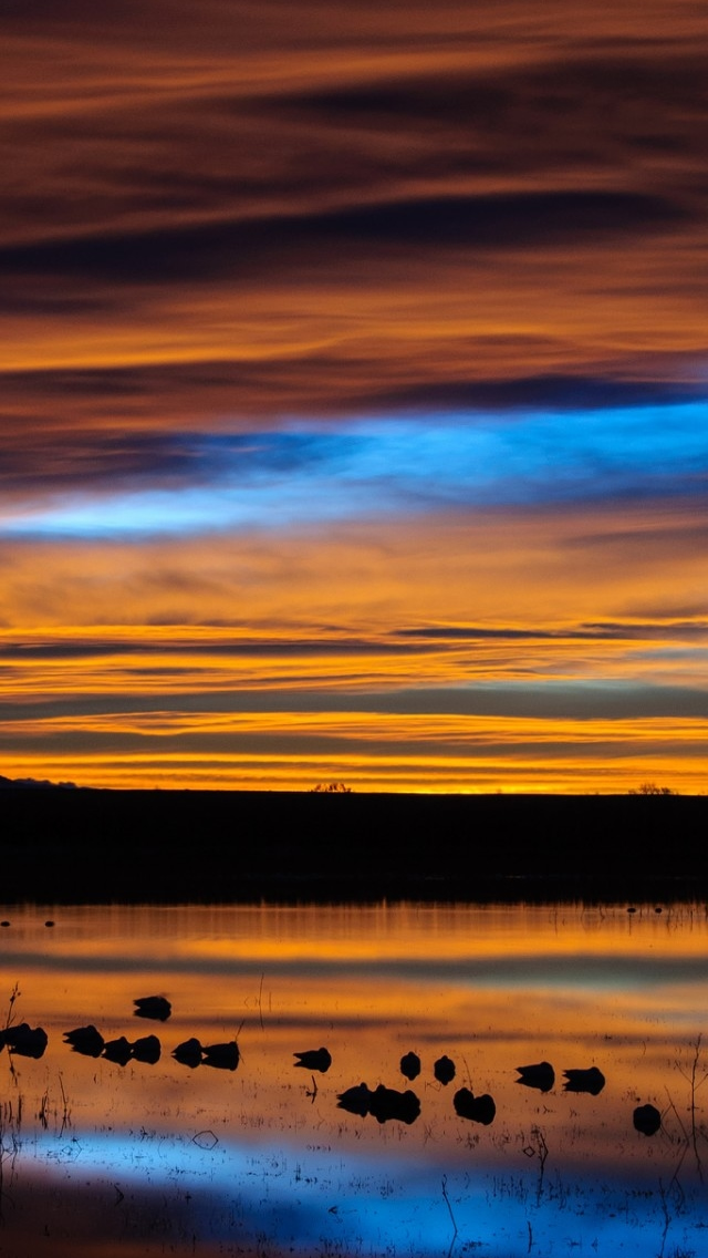 New Mexico Sunset Reflection Iphone Wallpaper - New Mexico Wallpaper Iphone - HD Wallpaper 