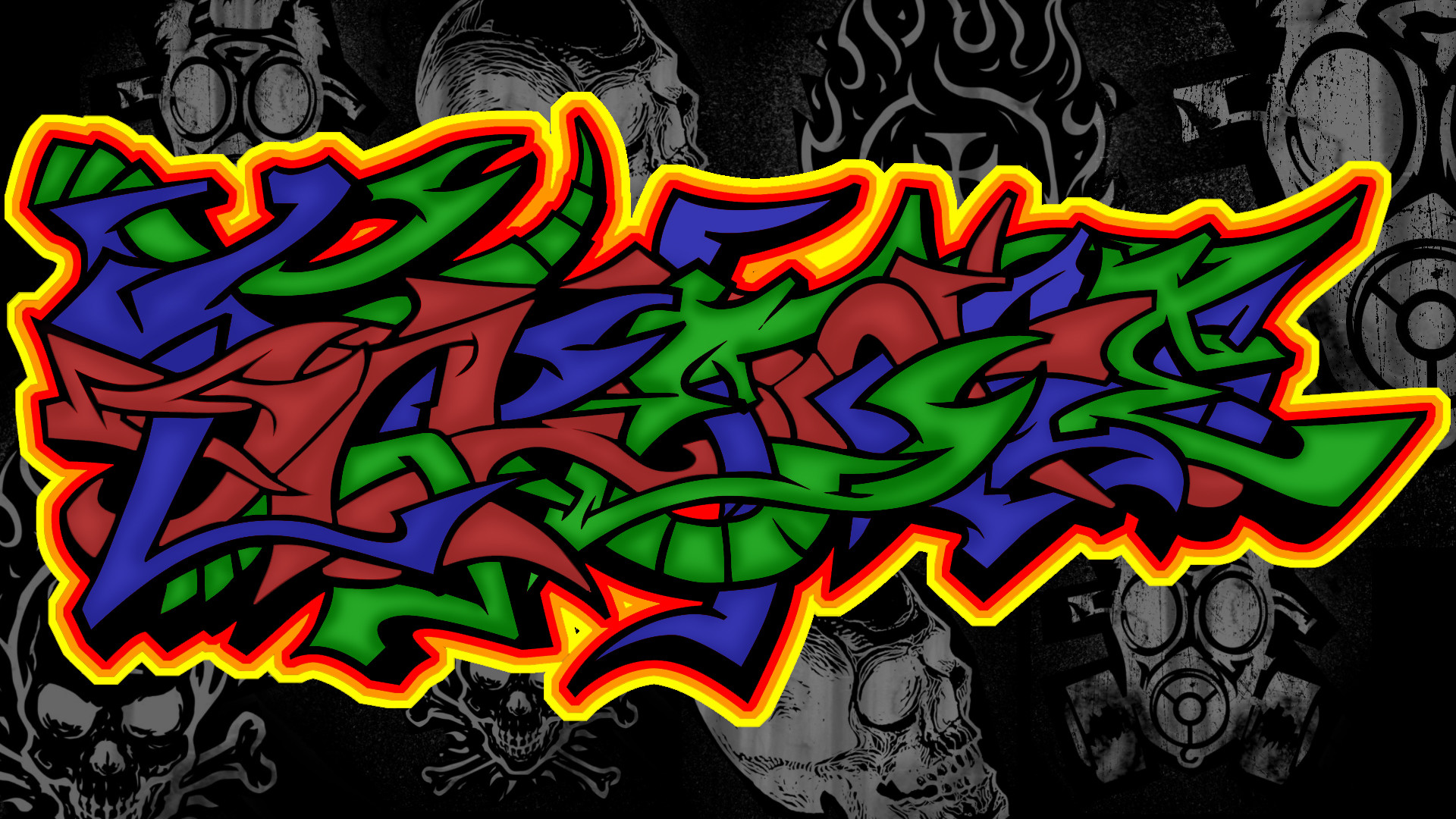 Preview Bright Color Wallpaper - Download Wallpaper Graffiti - HD Wallpaper 