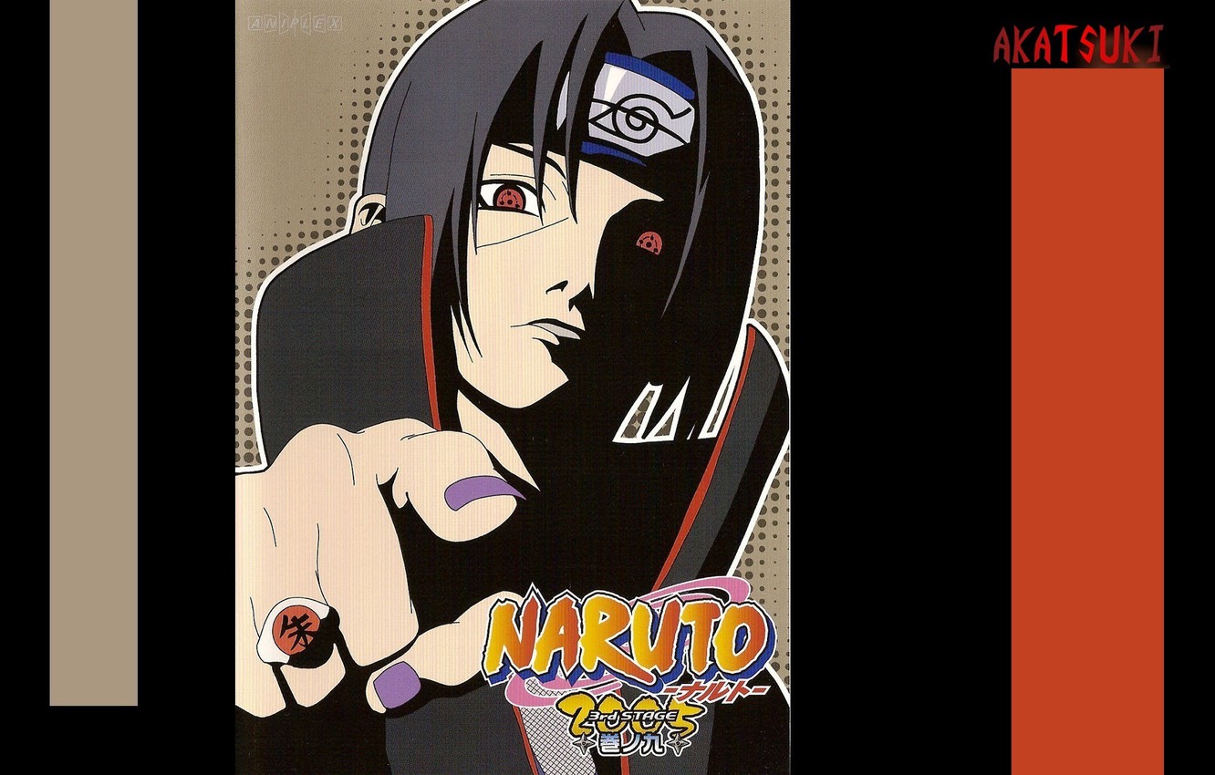 Photo Wallpaper Look, Ring, Gesture, Sharingan, Ninja, - Naruto - HD Wallpaper 