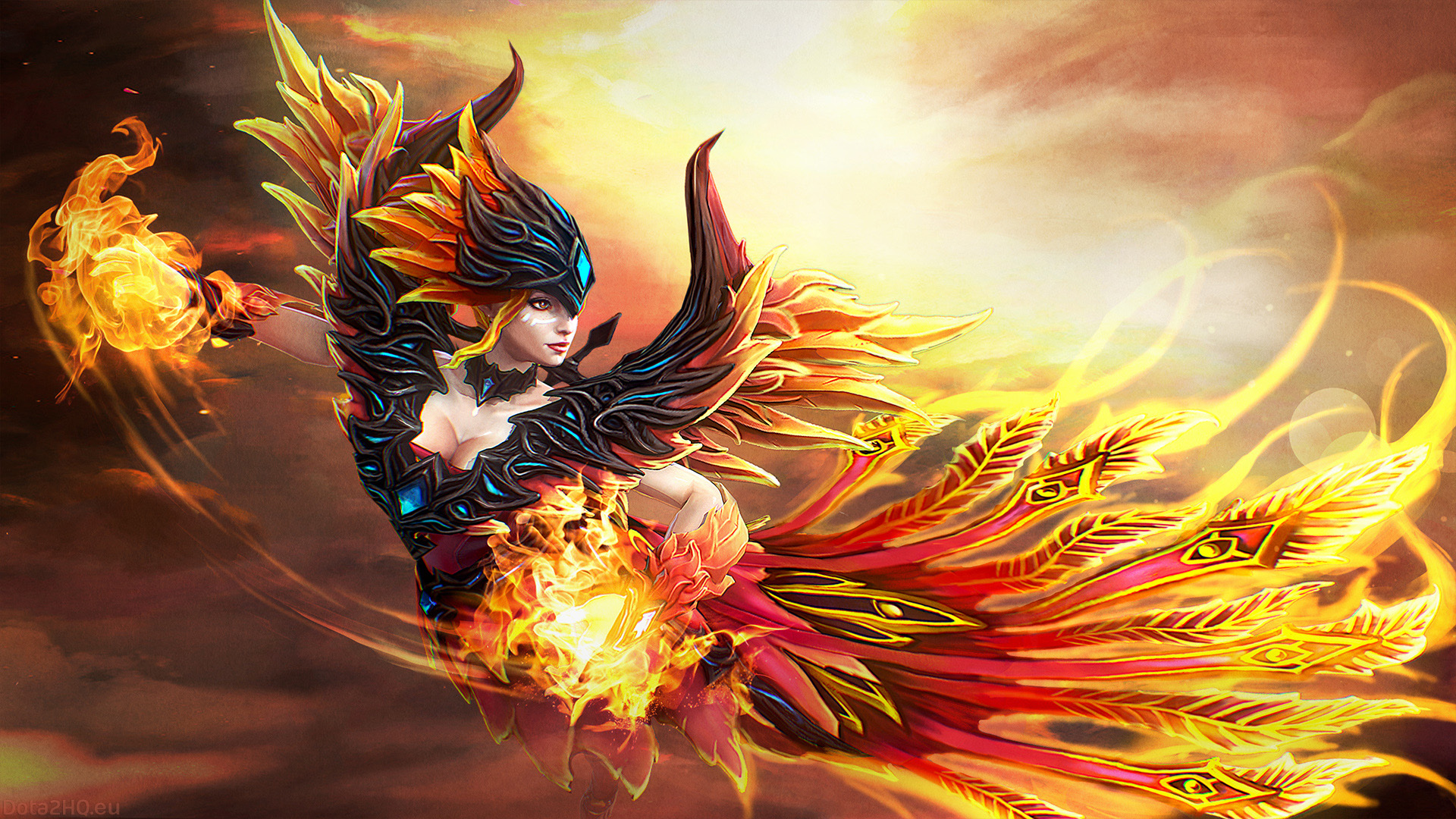 Lina Dota 2 Wallpaper Hd - HD Wallpaper 