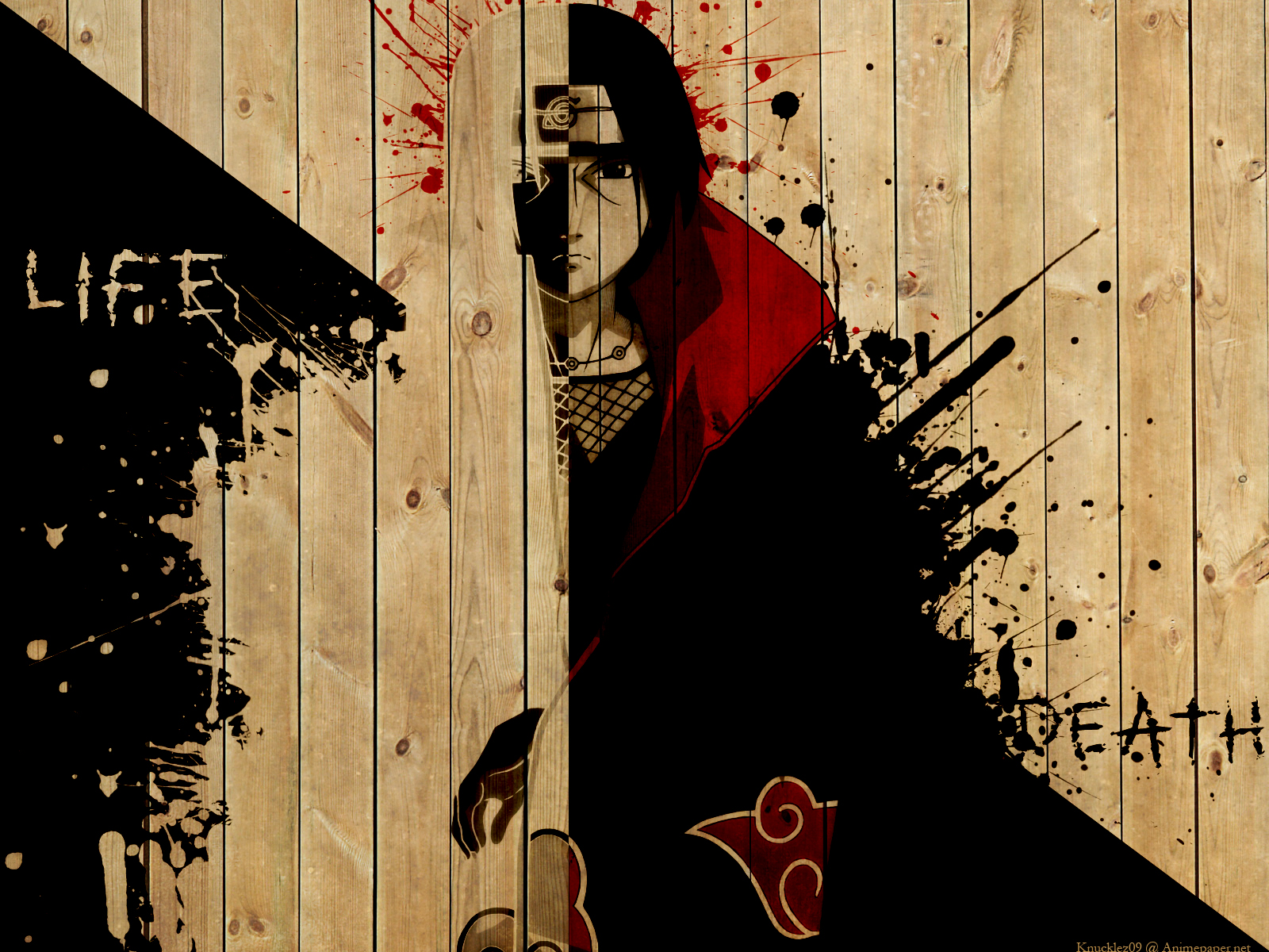 Wallpaper - Itachi Life And Death - HD Wallpaper 