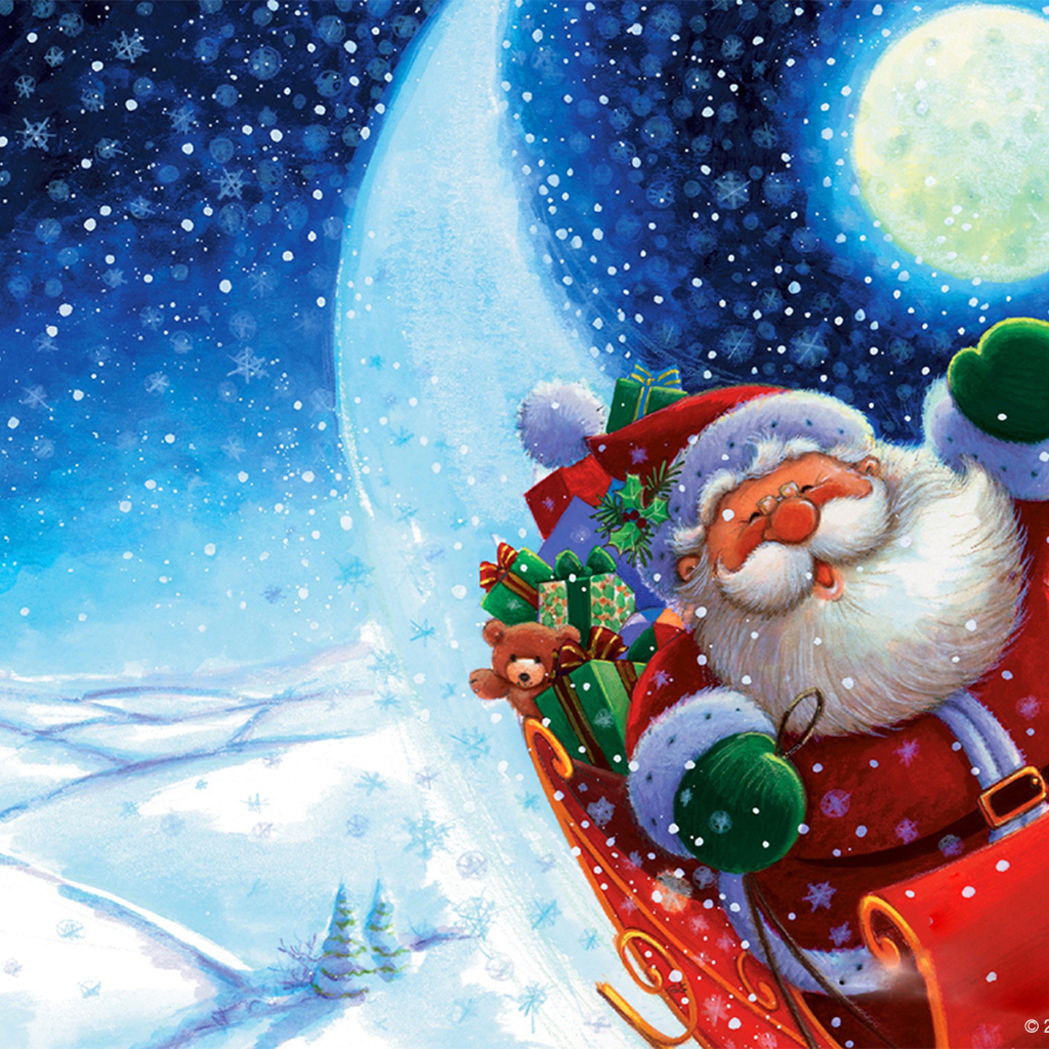 Christmas Ipad Wallpapers Free Download - Cool Christmas Backgrounds - HD Wallpaper 