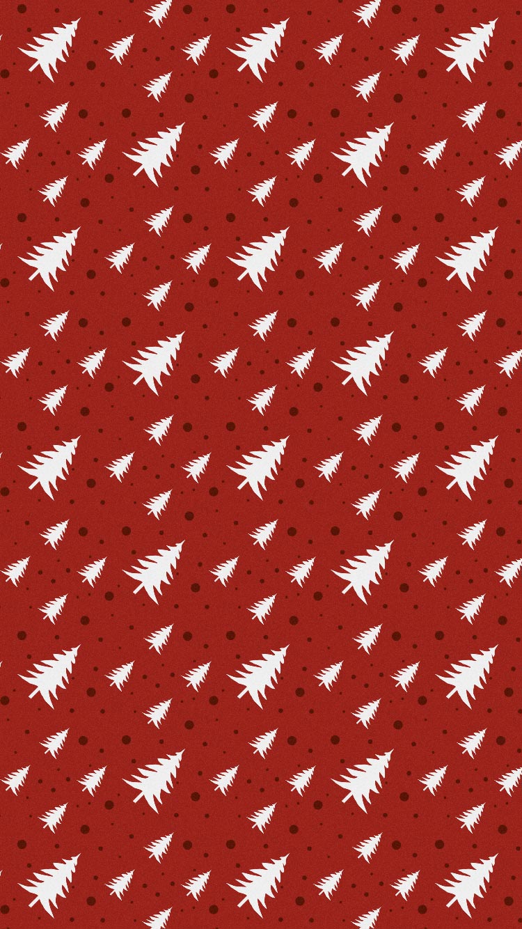 Red Christmas Tree Iphone 6s Background - Christmas Wallpaper Iphone 6s - HD Wallpaper 