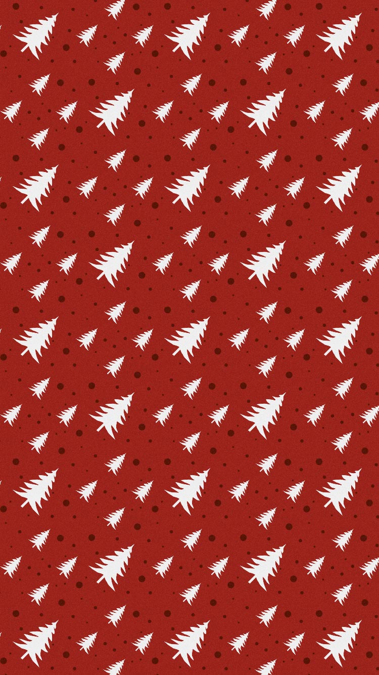 Red Christmas Tree Iphone 6s Background - Christmas Wallpaper Iphone 6s - HD Wallpaper 