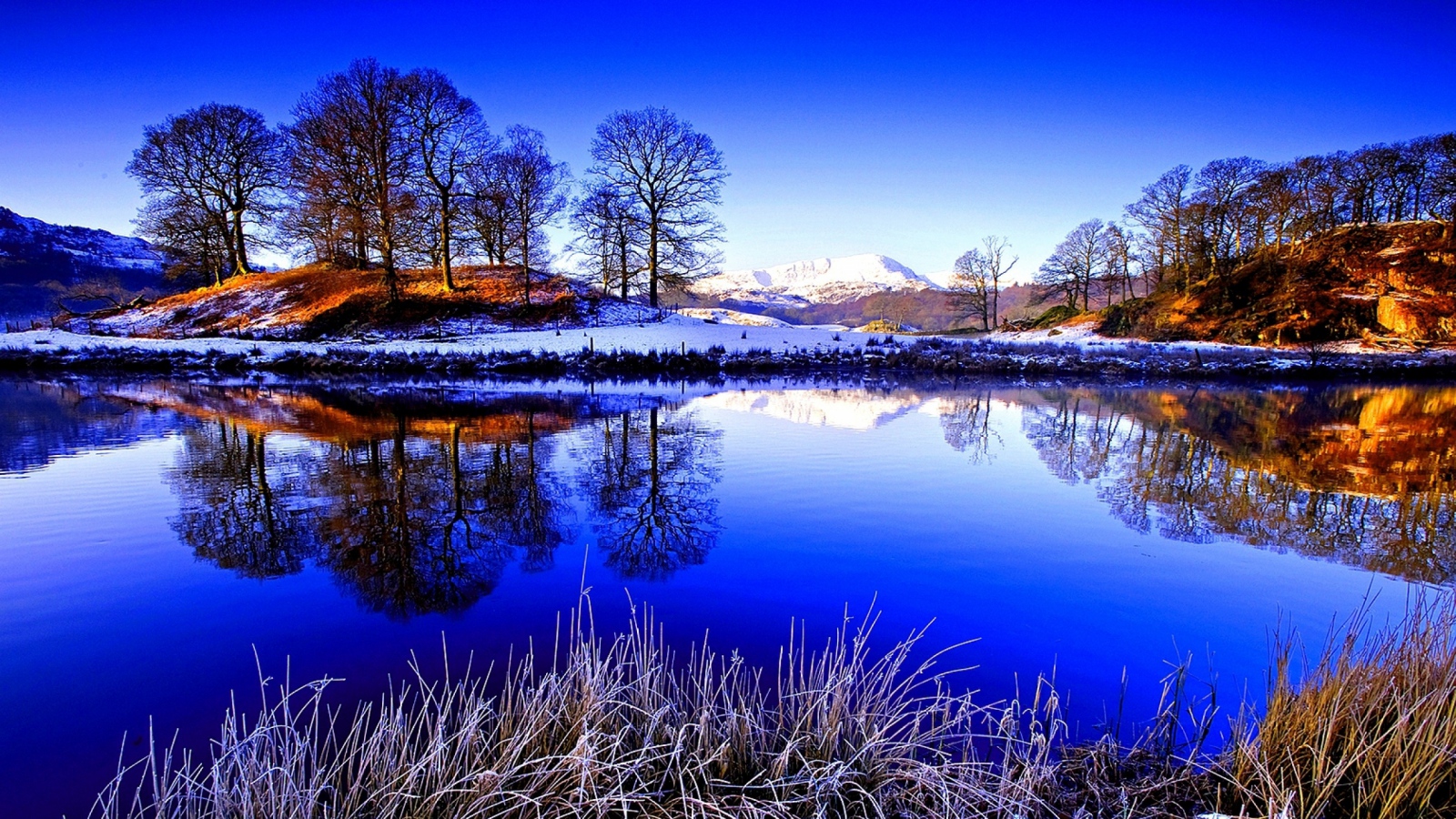 Grass Lake Snow Winter Hd Wallpaper For Mac Book Air - Beautiful Wallpaper Jammu And Kashmir - HD Wallpaper 