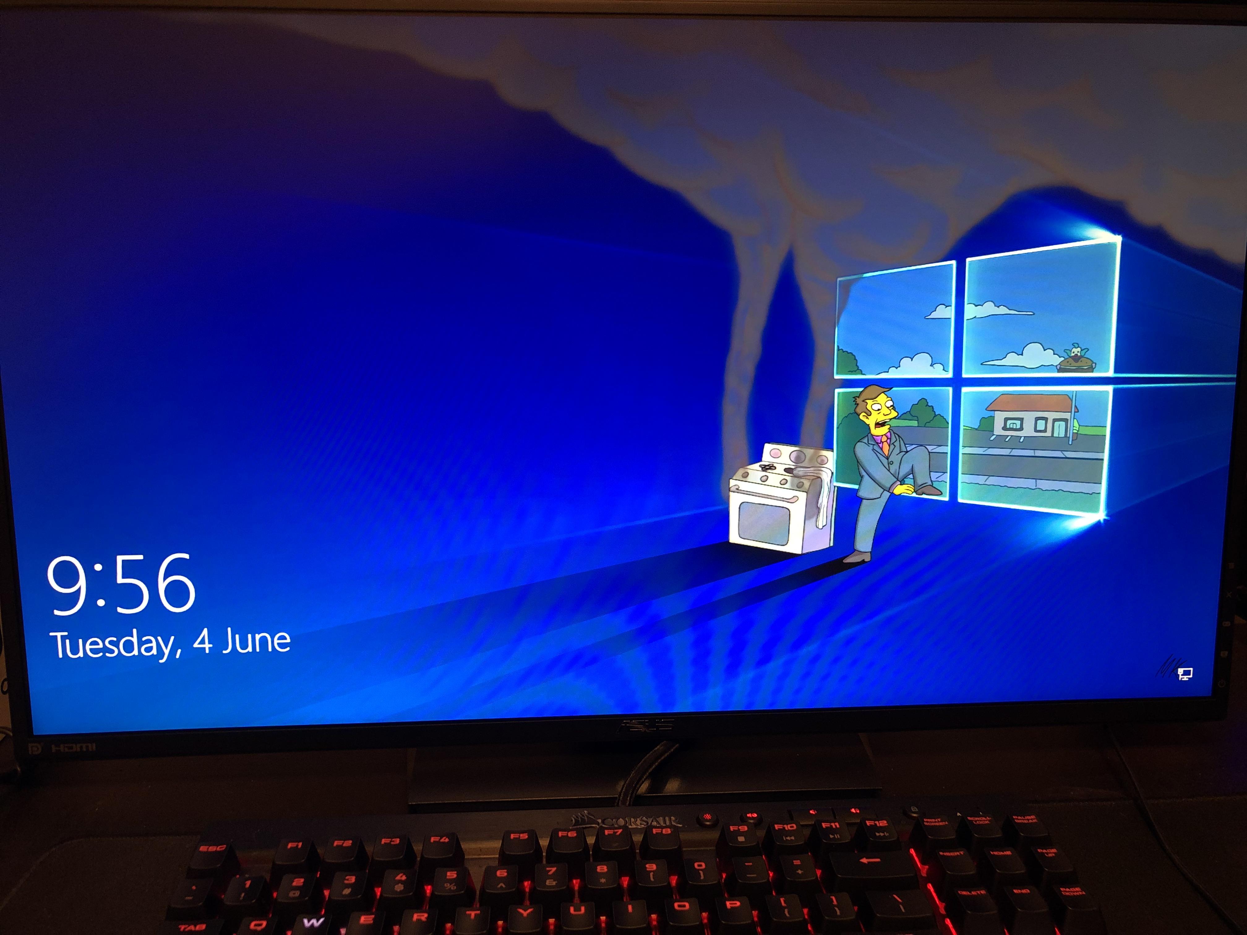Skinner Simpsons Windows 10 - HD Wallpaper 