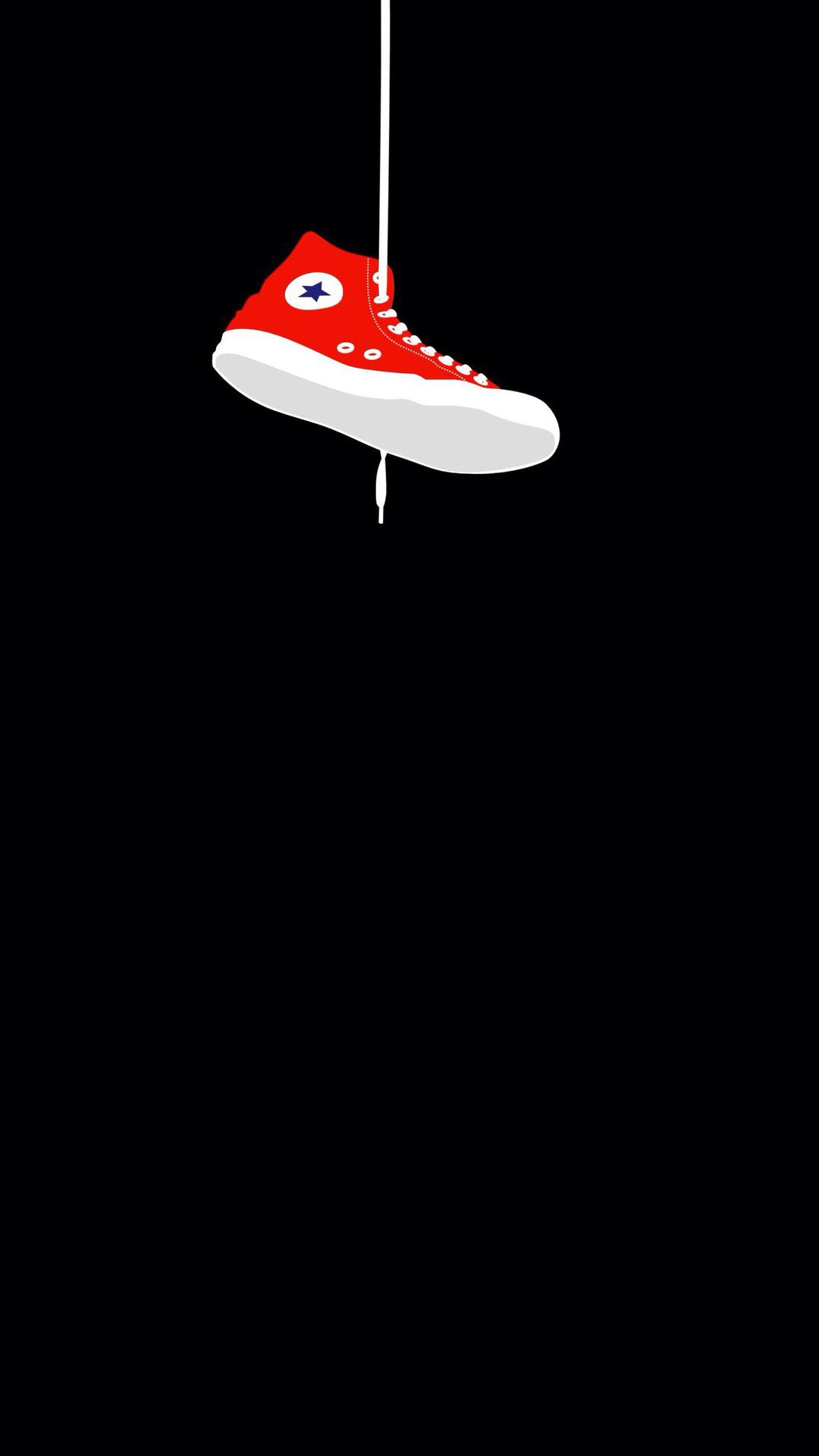 Converse Sneaker Hanging Iphone 6 Hd Wallpaper 
 Src - Converse Wallpaper Iphone - HD Wallpaper 