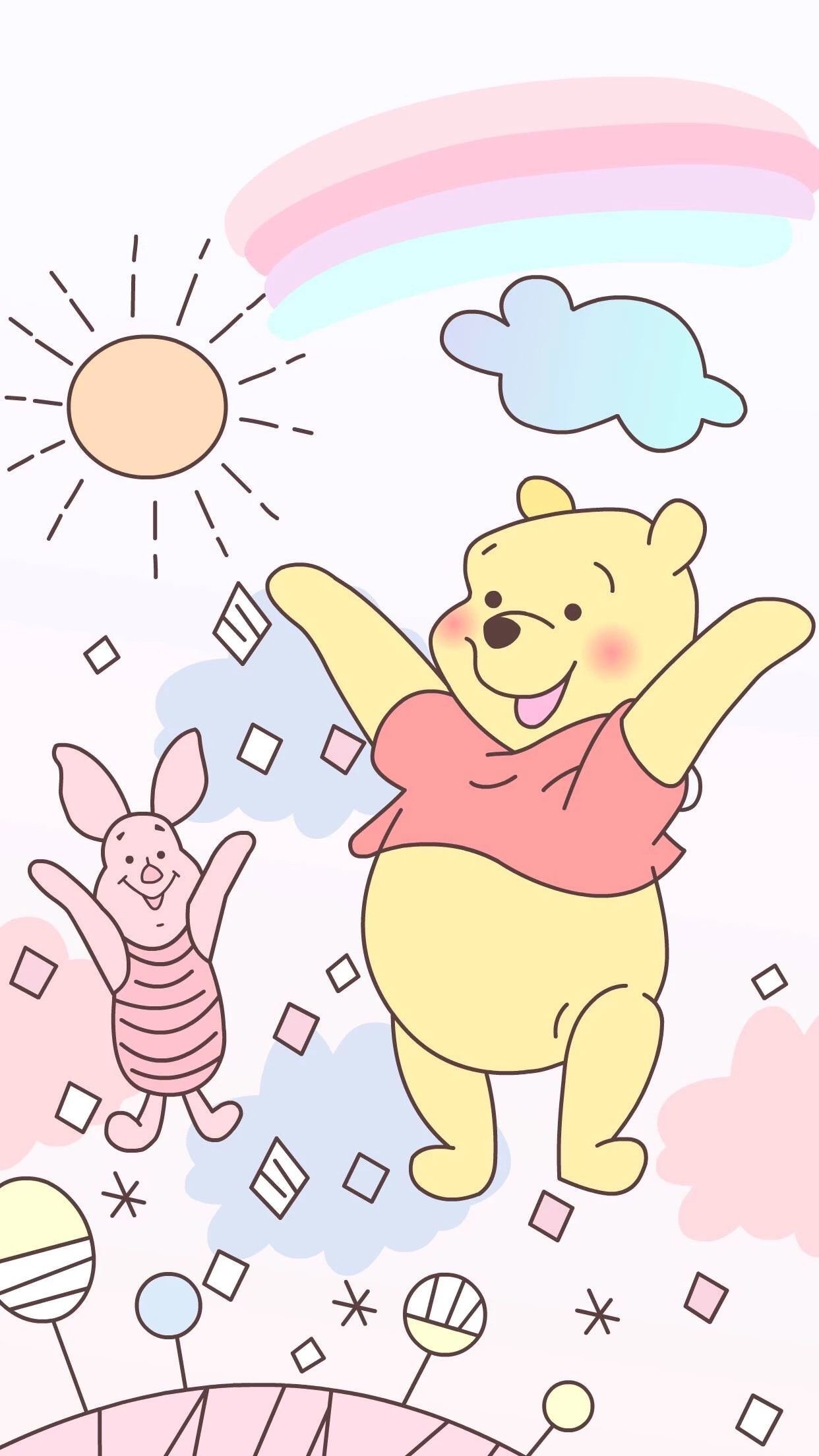 Winnie The Pooh Bear Wallpaper 
 Data Src New Pooh - Background Winnie The Pooh Pink - HD Wallpaper 