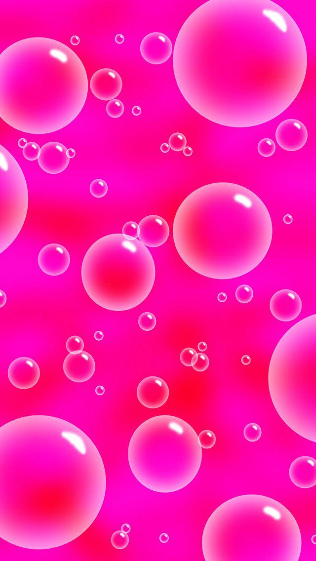 Pink Bubble Wallpaper Iphone - HD Wallpaper 