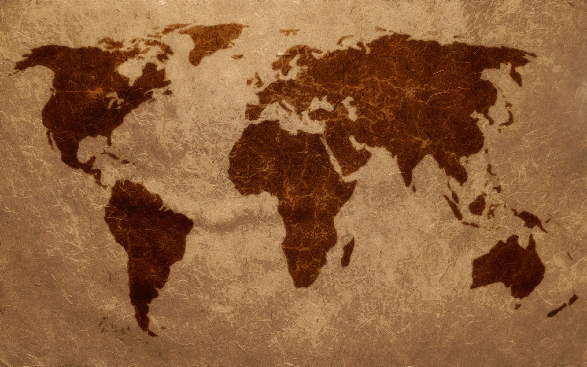 World Map Wallpaper Vintage - HD Wallpaper 