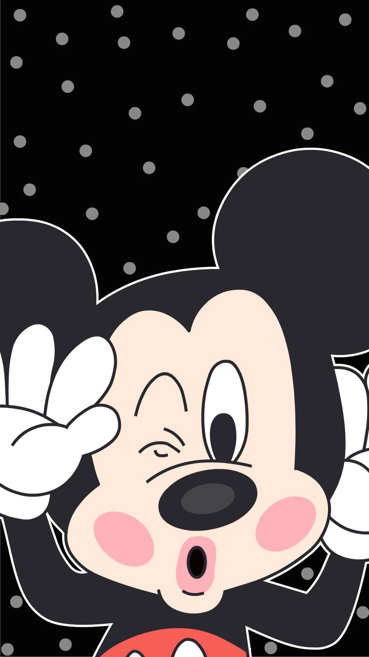 Cute Mickey Mouse Wallpaper Iphone - HD Wallpaper 