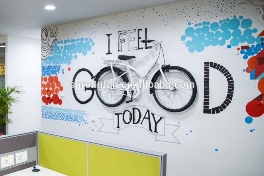 Custom Removable Pvc Wallpaper Office Decor Wallpaper Office