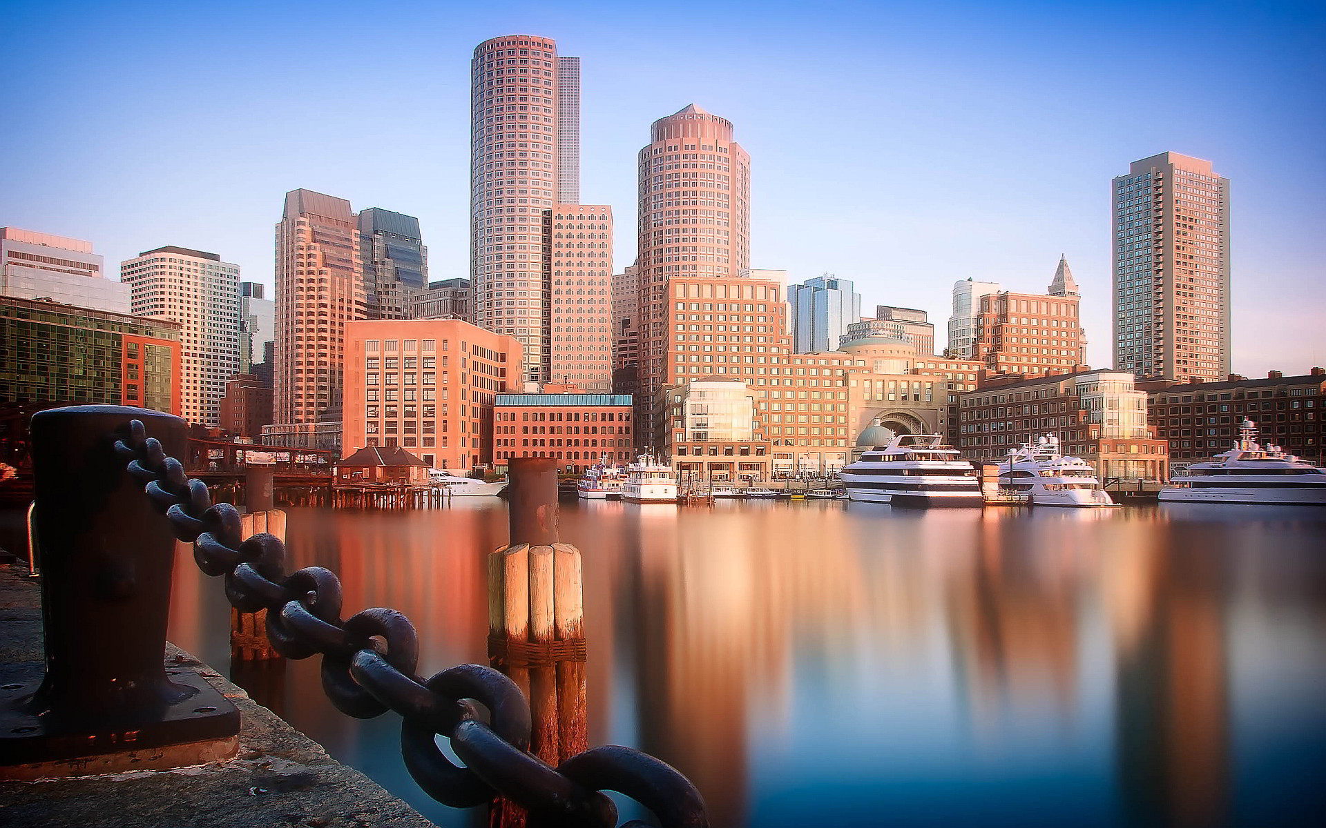 Hd Boston Skyline Wallpaper Cool Background Photos - Boston Skyline Hd - HD Wallpaper 