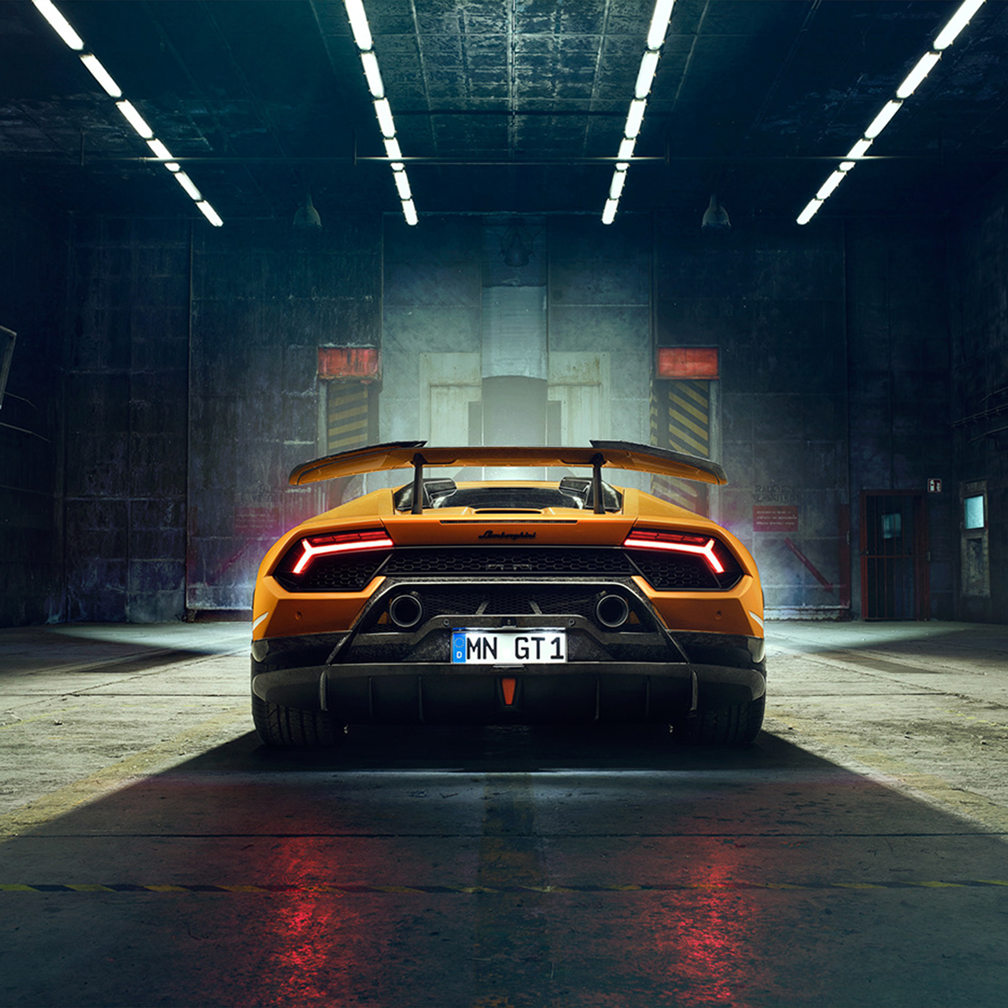Bg24 Car Lamborghini Yellow Art Wallpaper - Lamborghini Huracan Performante Wallpaper 4k - HD Wallpaper 