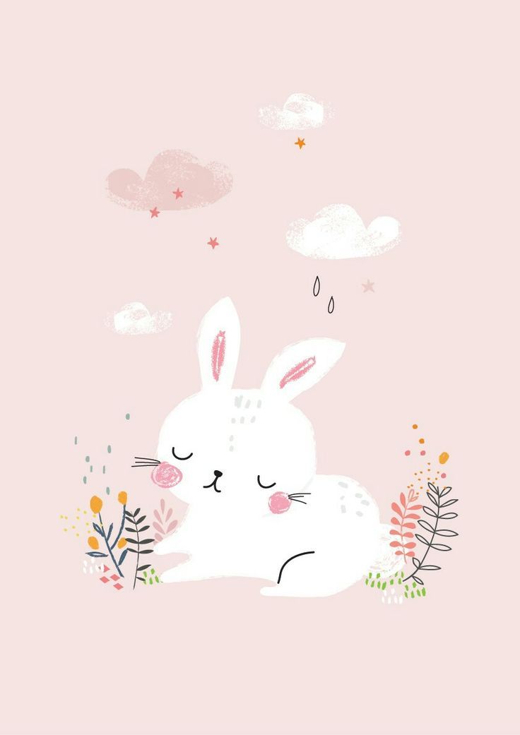 Rabbit Wallpaper Cute Cartoon - 736x1041 Wallpaper 
