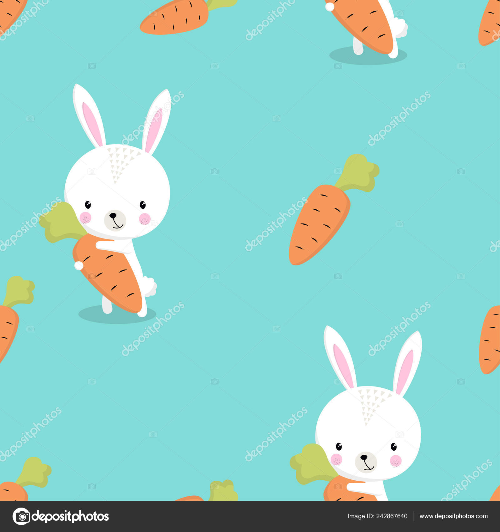 Easter Bunny Carrots - HD Wallpaper 