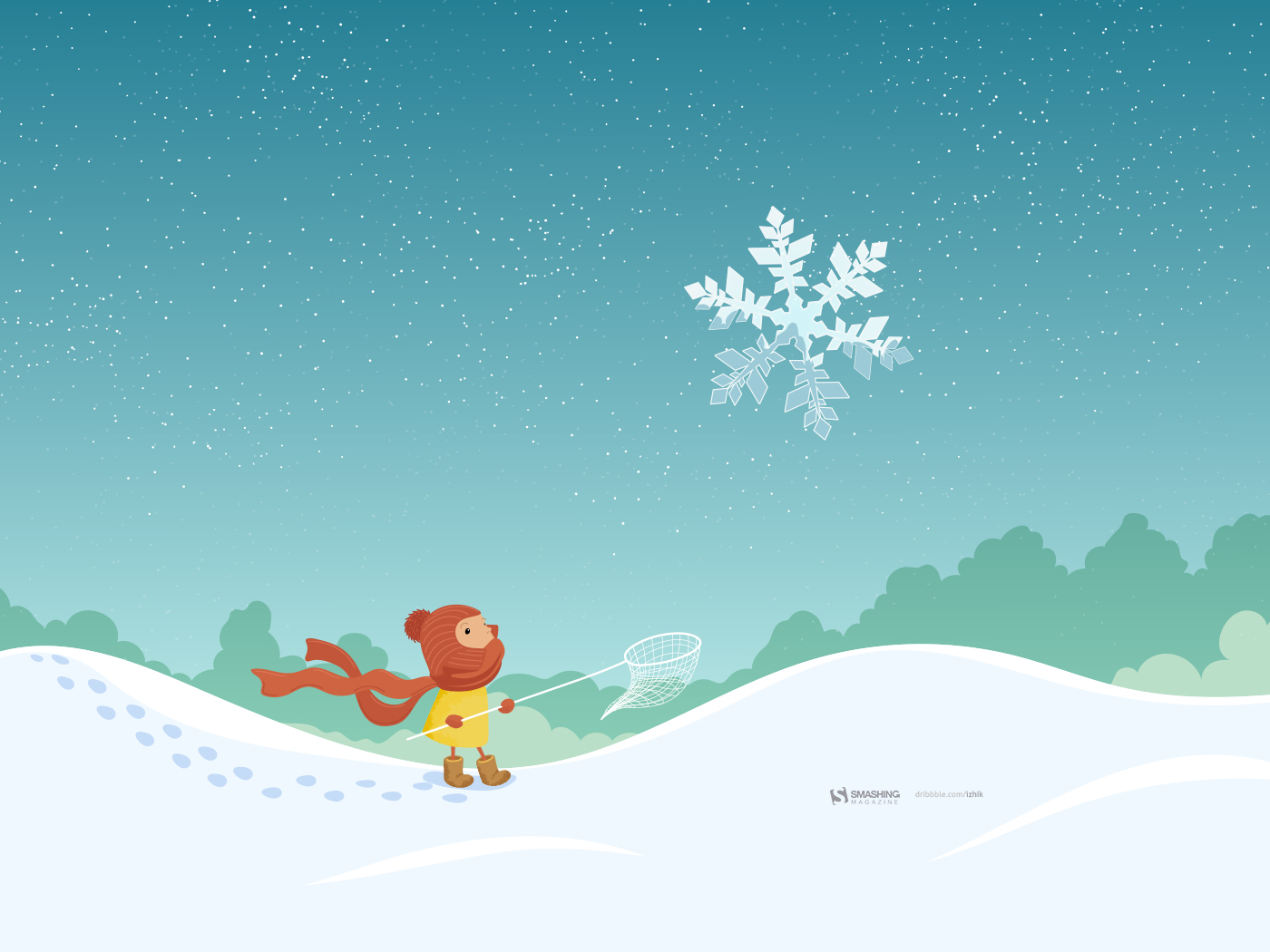 Cartoon Wallpaper Snow - HD Wallpaper 