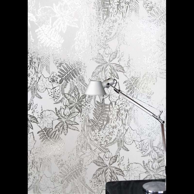 Floral Wallpaper - 4k Silver Wallpaper For Mobile - HD Wallpaper 
