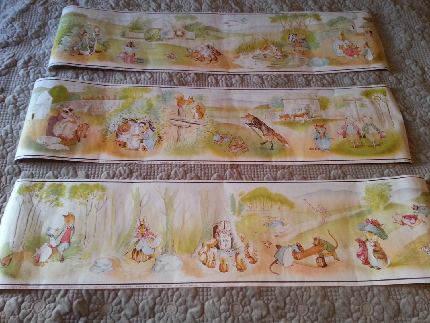 Download Peter Rabbit Wallpaper Border Vintage Beatrix Potter Bunny