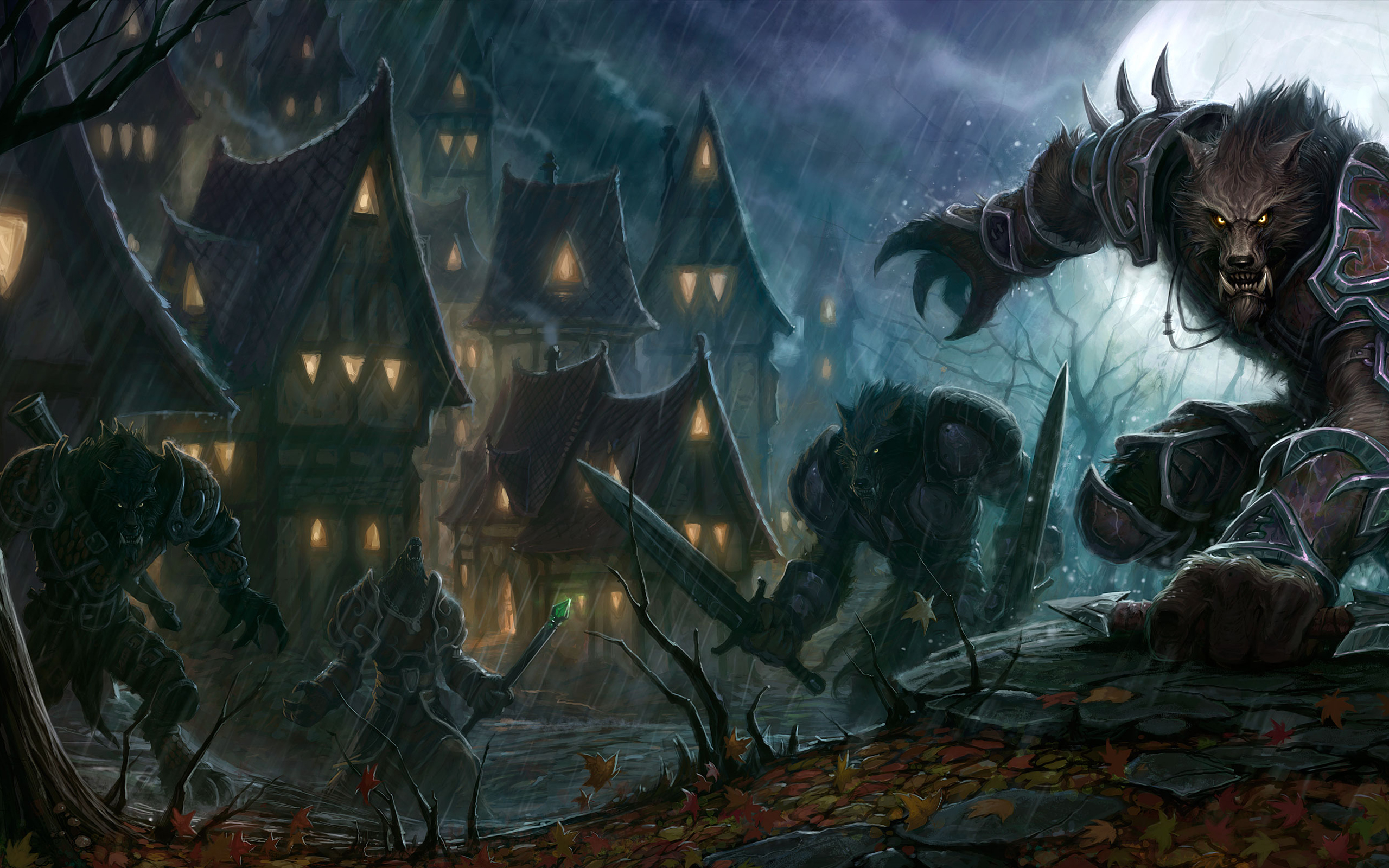 World Of Warcraft Wallpaper Worgen - HD Wallpaper 