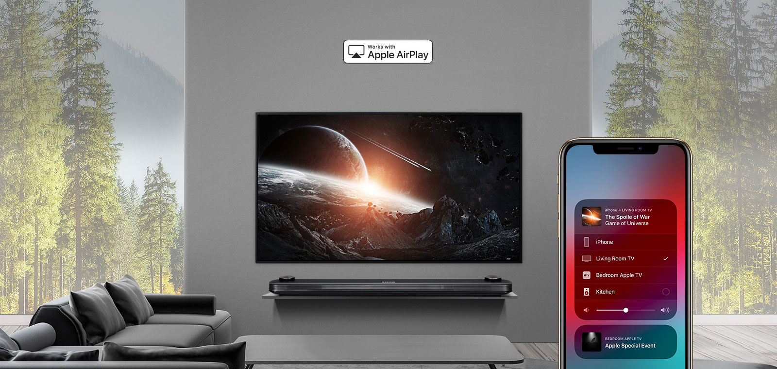Airplay Lets You Do It All - Lg Oled 55 B9 - HD Wallpaper 