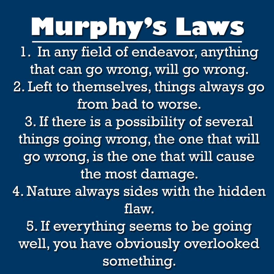 Murphy's Law Quotes - HD Wallpaper 
