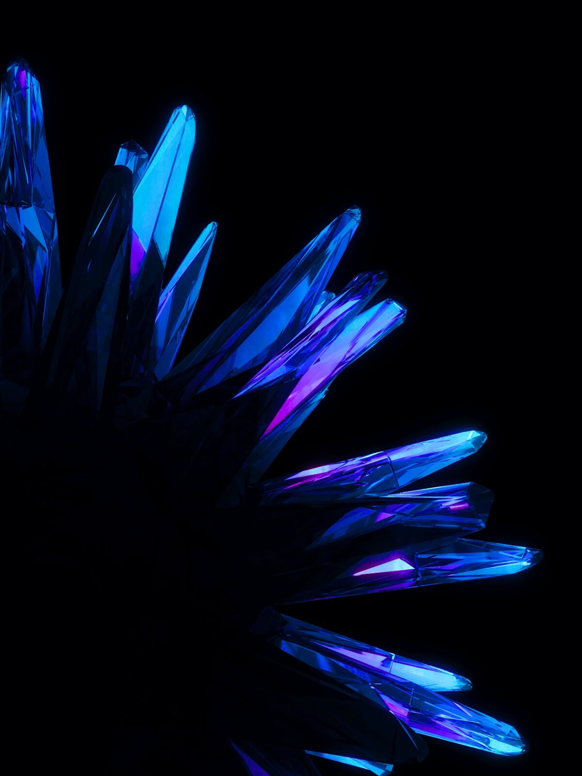 Awesome Black Wallpapers For Iphone X S Oled Screen - Blue And Purple Amoled - HD Wallpaper 