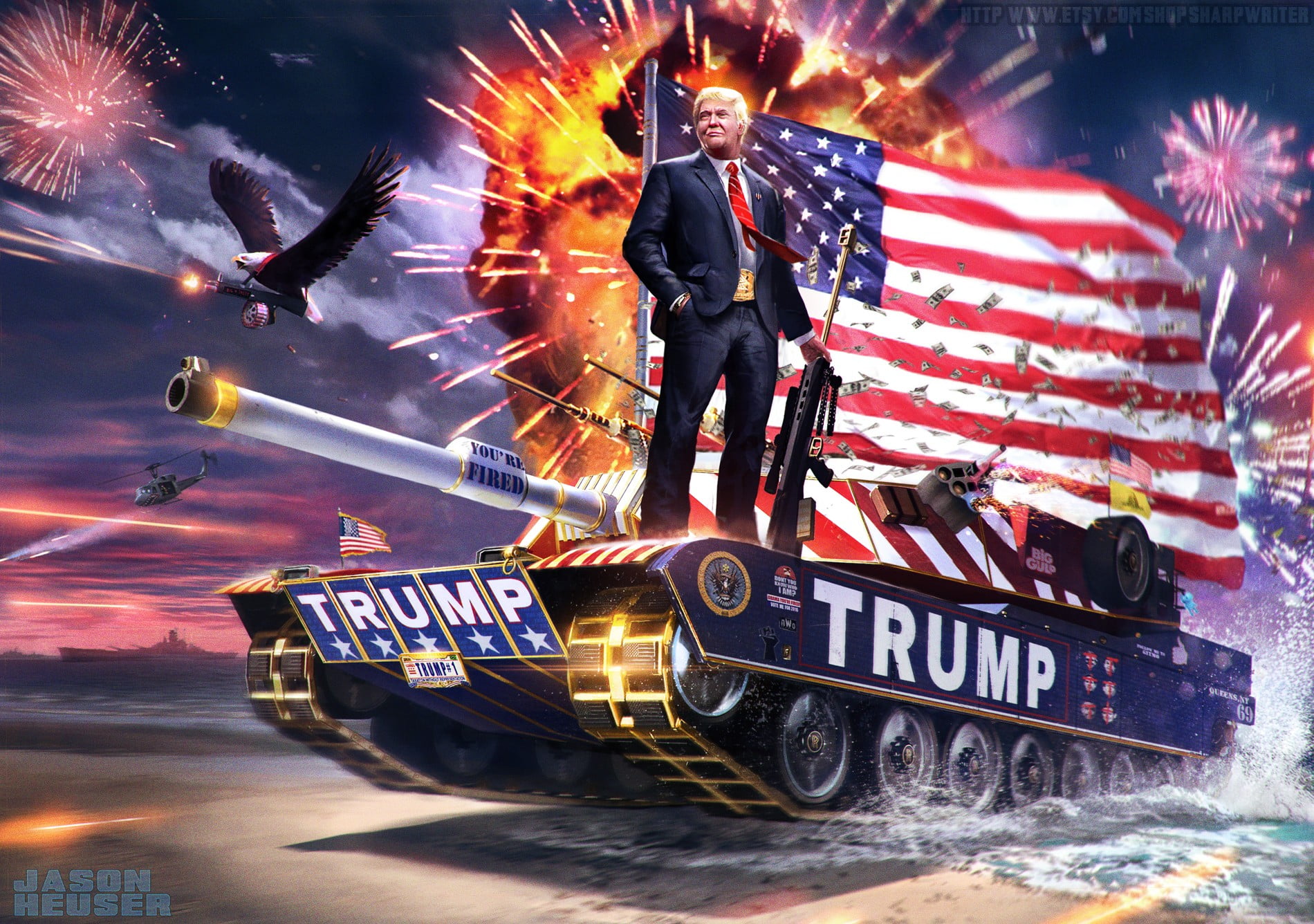 Donald Trump Patriotic - HD Wallpaper 