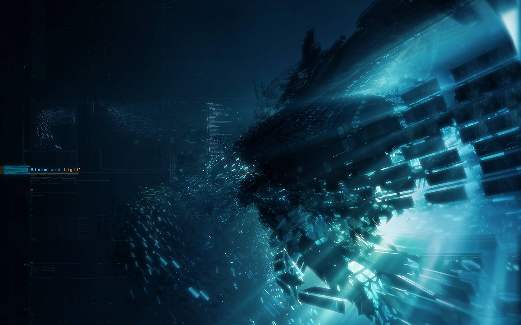 Deep Sea Abstract Art - HD Wallpaper 