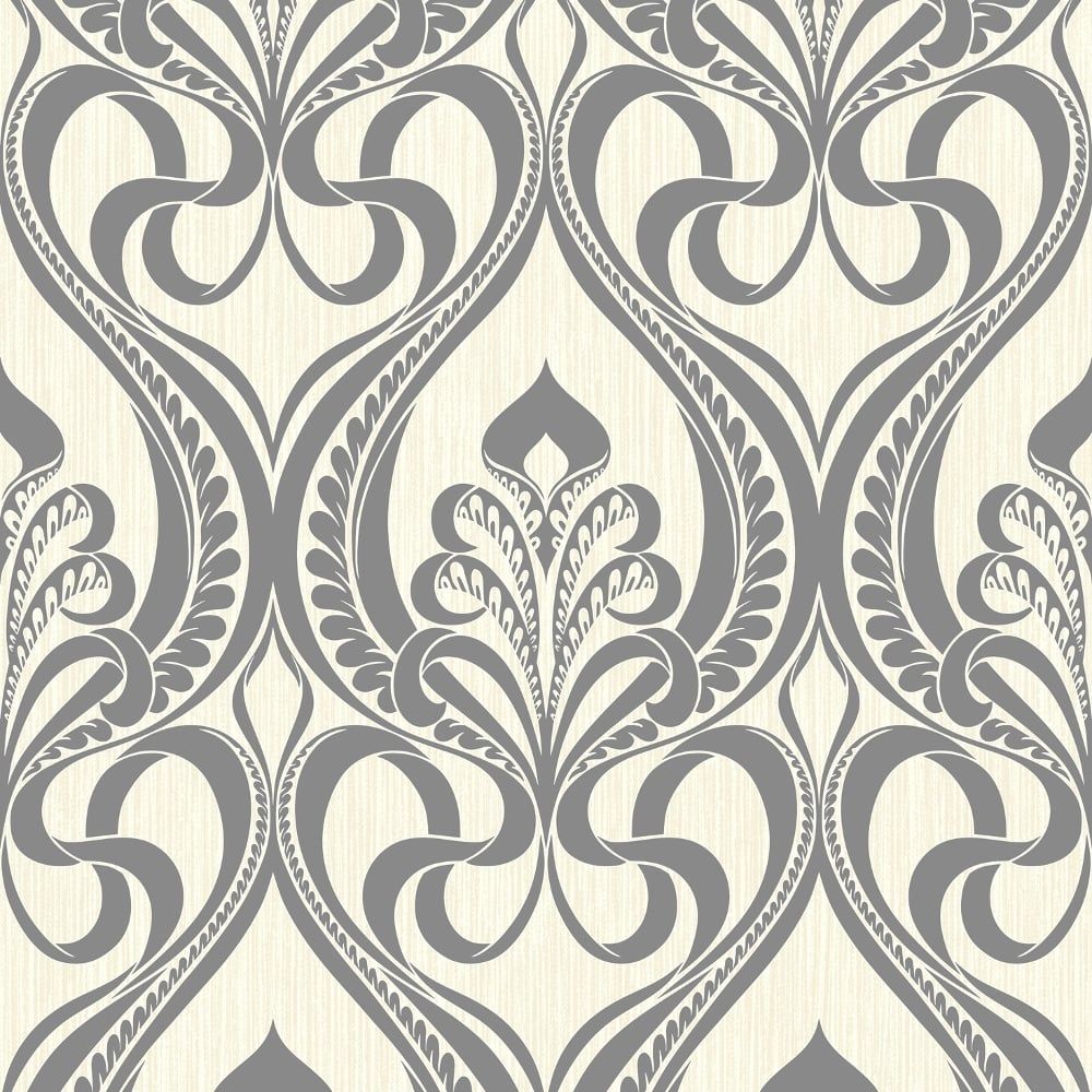 Grandeco Art Nouveau Damask Pattern Wallpaper Art Deco - Modulos Art Nouveau - HD Wallpaper 