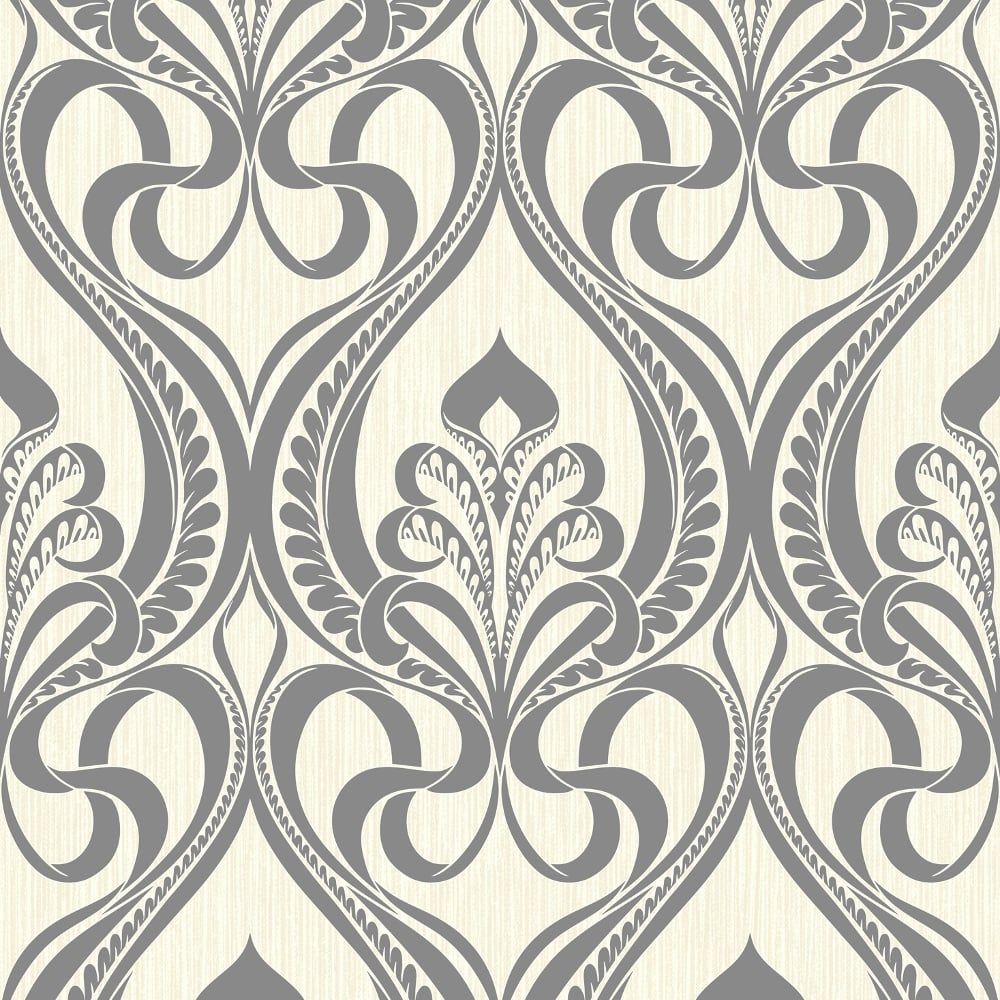 Grandeco Art Nouveau Damask Pattern Wallpaper Art Deco - Modulos Art Nouveau - HD Wallpaper 