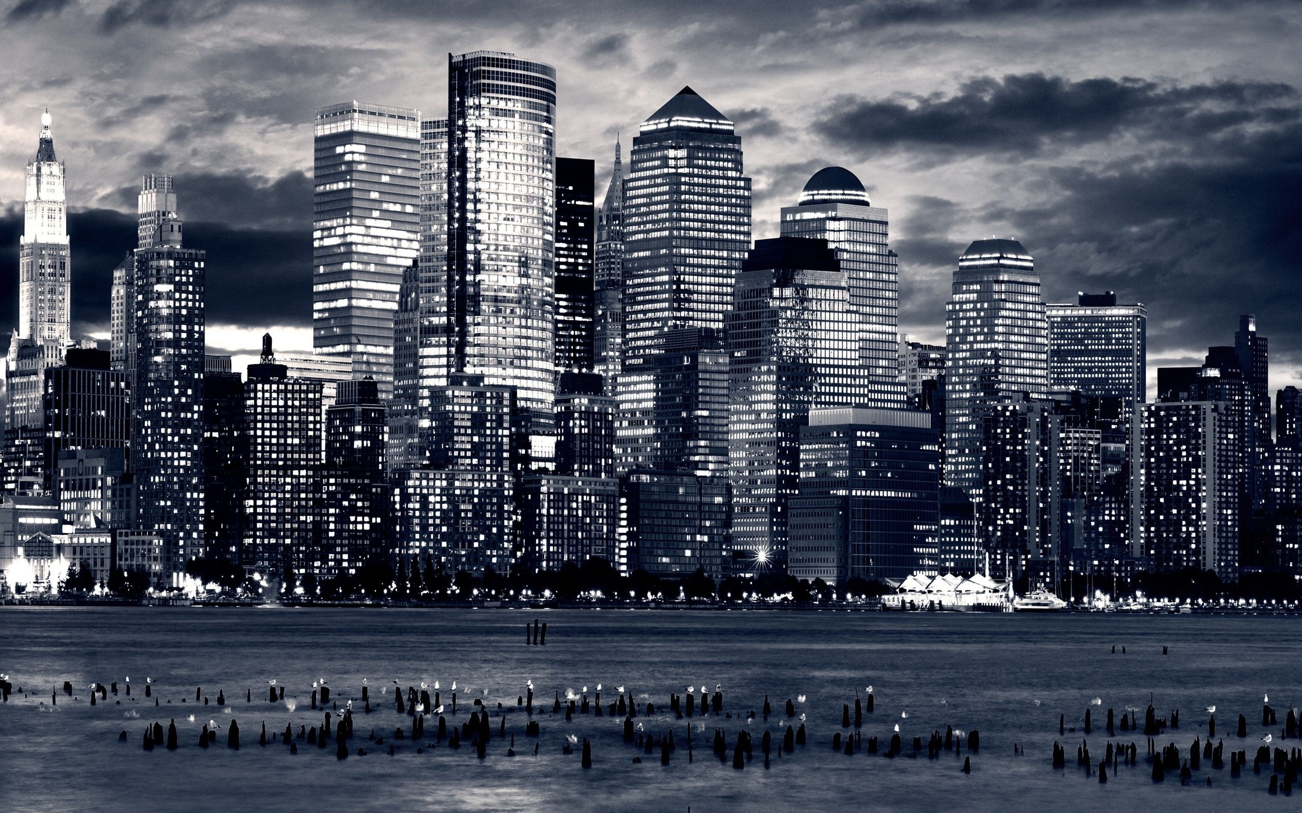 London Skyline Black And White - HD Wallpaper 