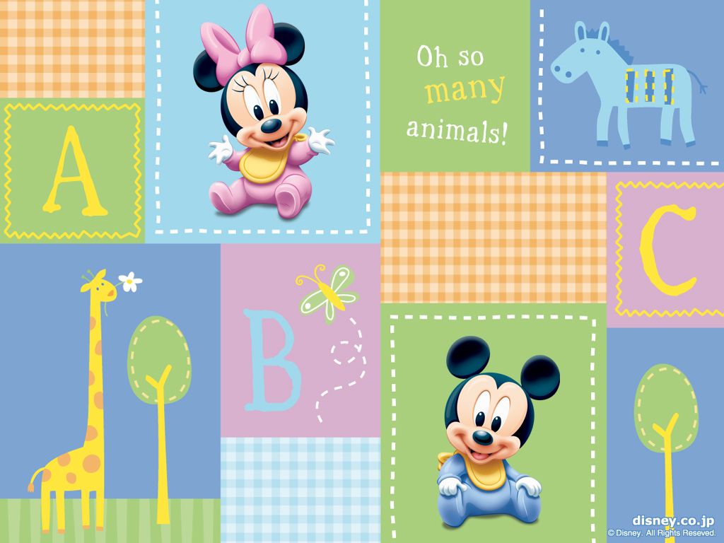 Mickey And Minnie Mouse Easter Backgrounds And Wallpapers - Baby Mickey Mouse Wallpaper Hd - HD Wallpaper 