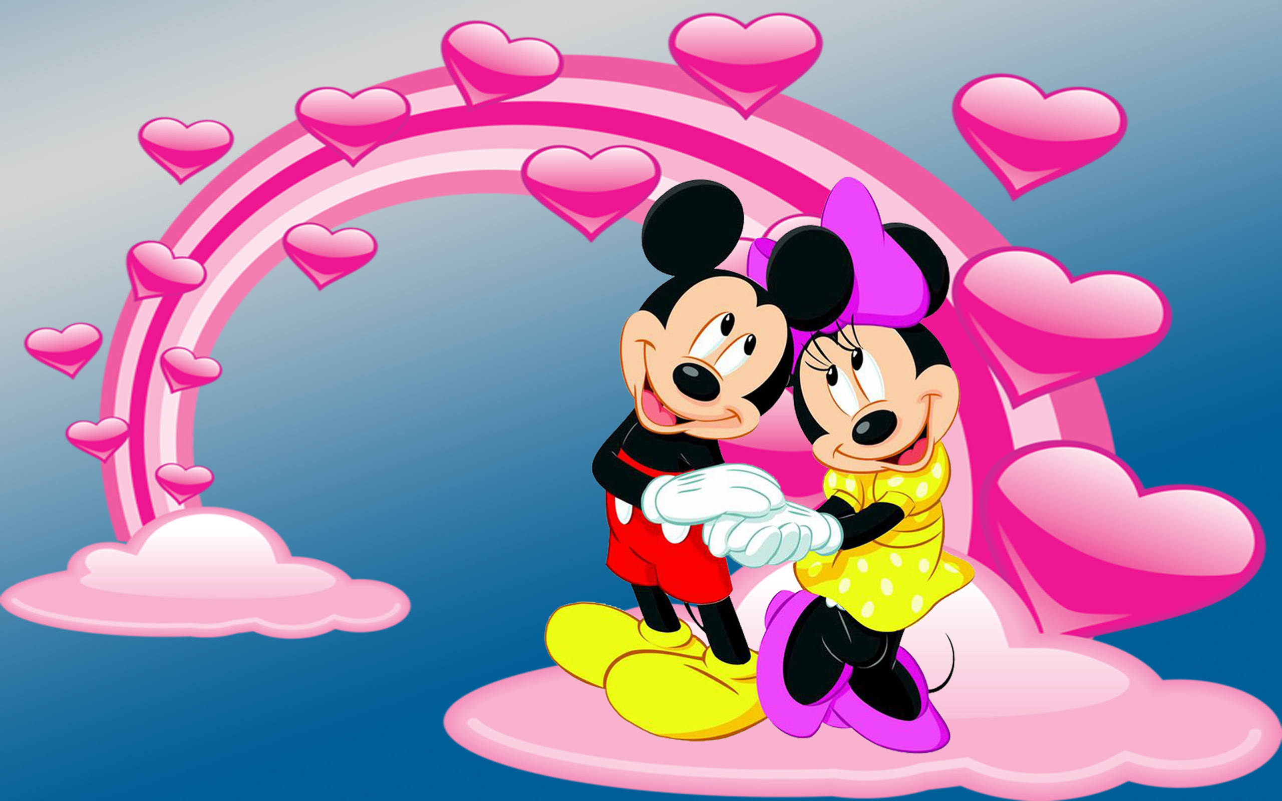 Mickey And Minnie Mouse Wallpaper Hd - HD Wallpaper 