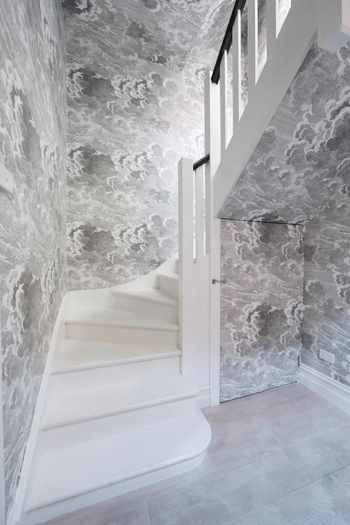 3d Digital Wallpaper For Staircase Wall - HD Wallpaper 